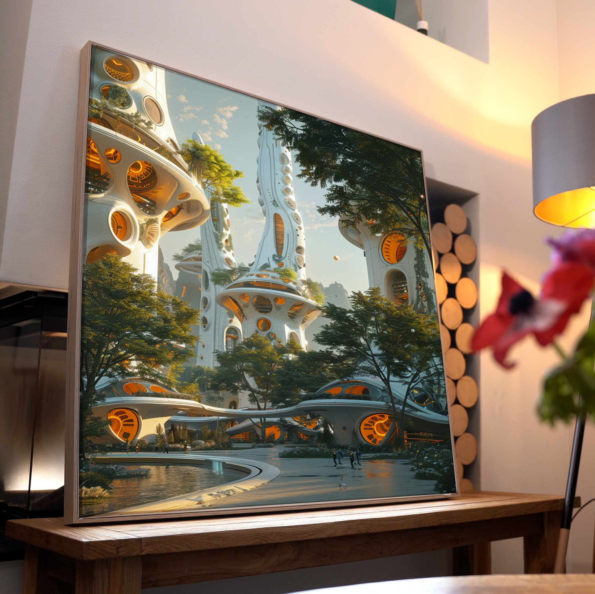 Futuristische Stadt 2 | LED Bild