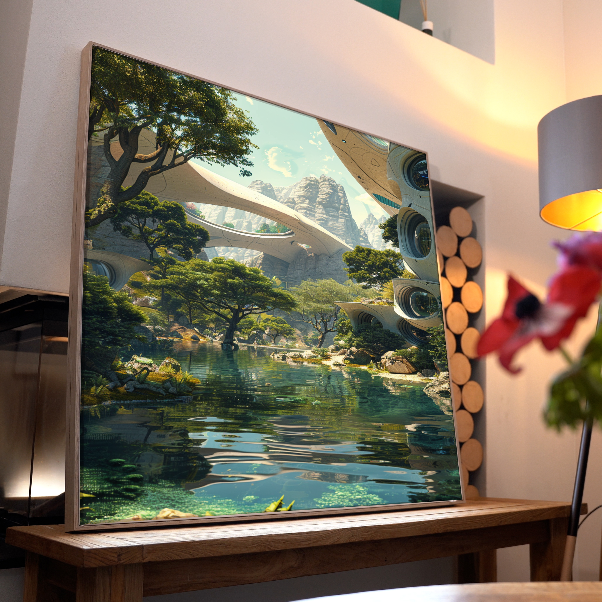 Futuristische Stadt 3 | LED Bild