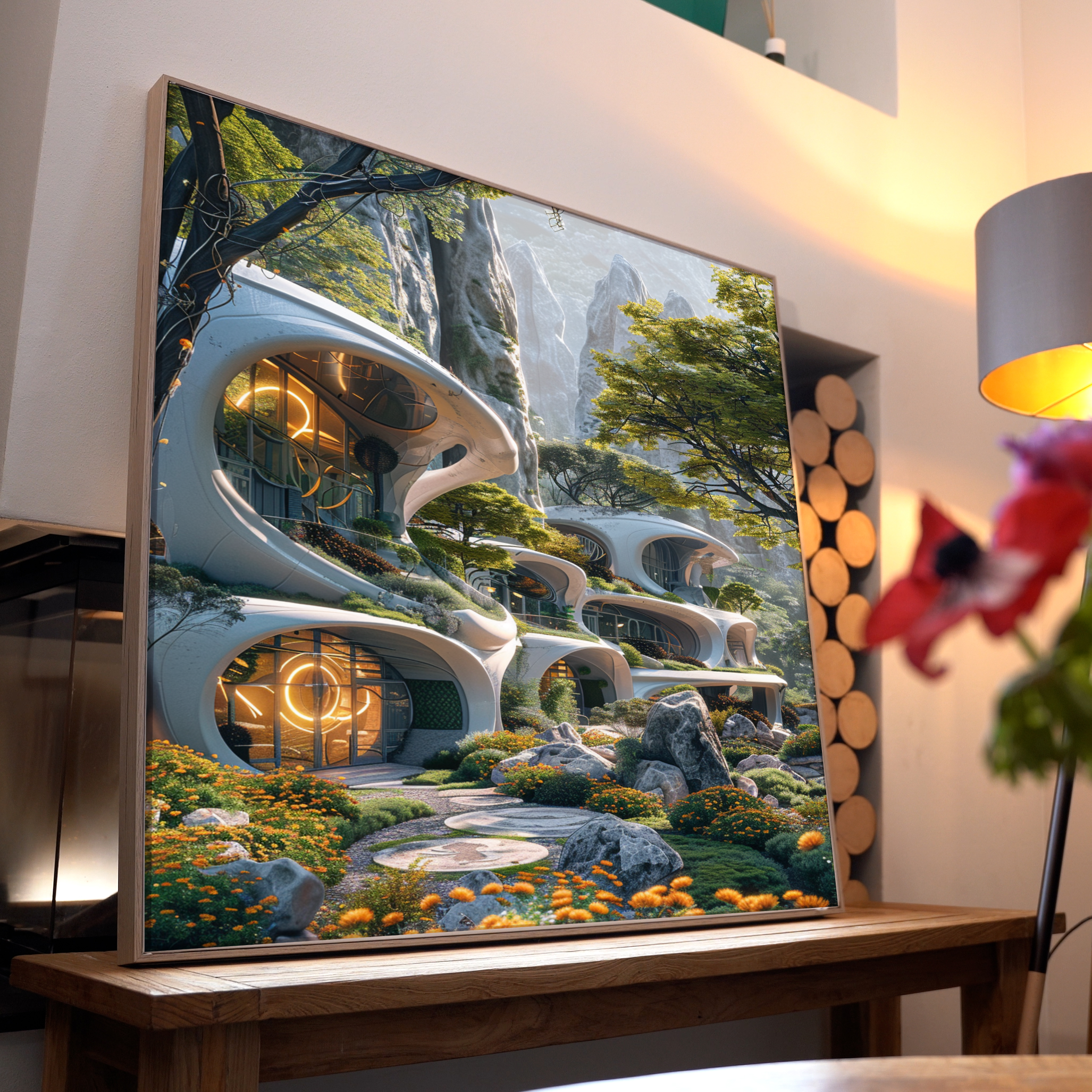 Futuristische Stadt 4 | LED Bild