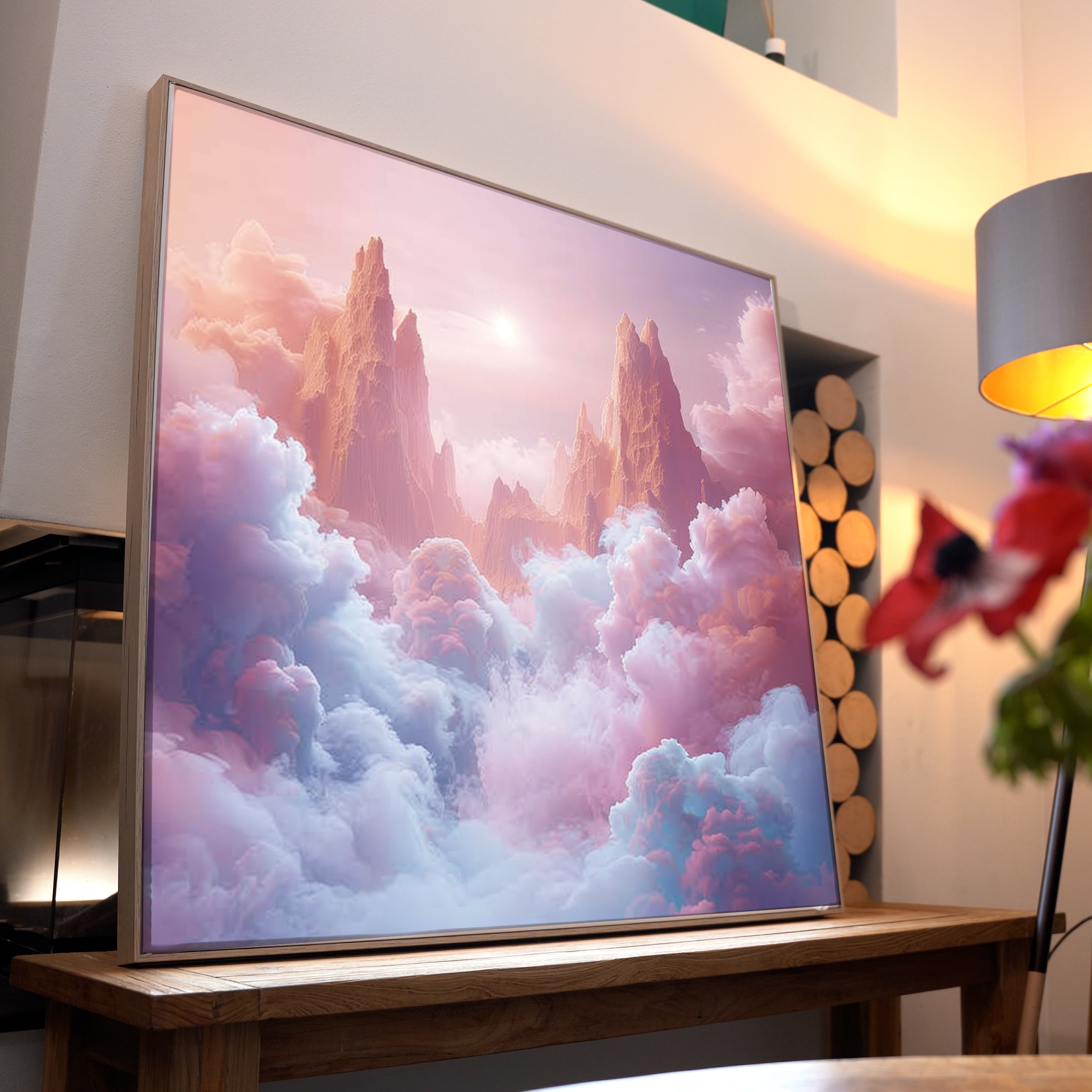 Pinke Wolken 2 | LED Bild