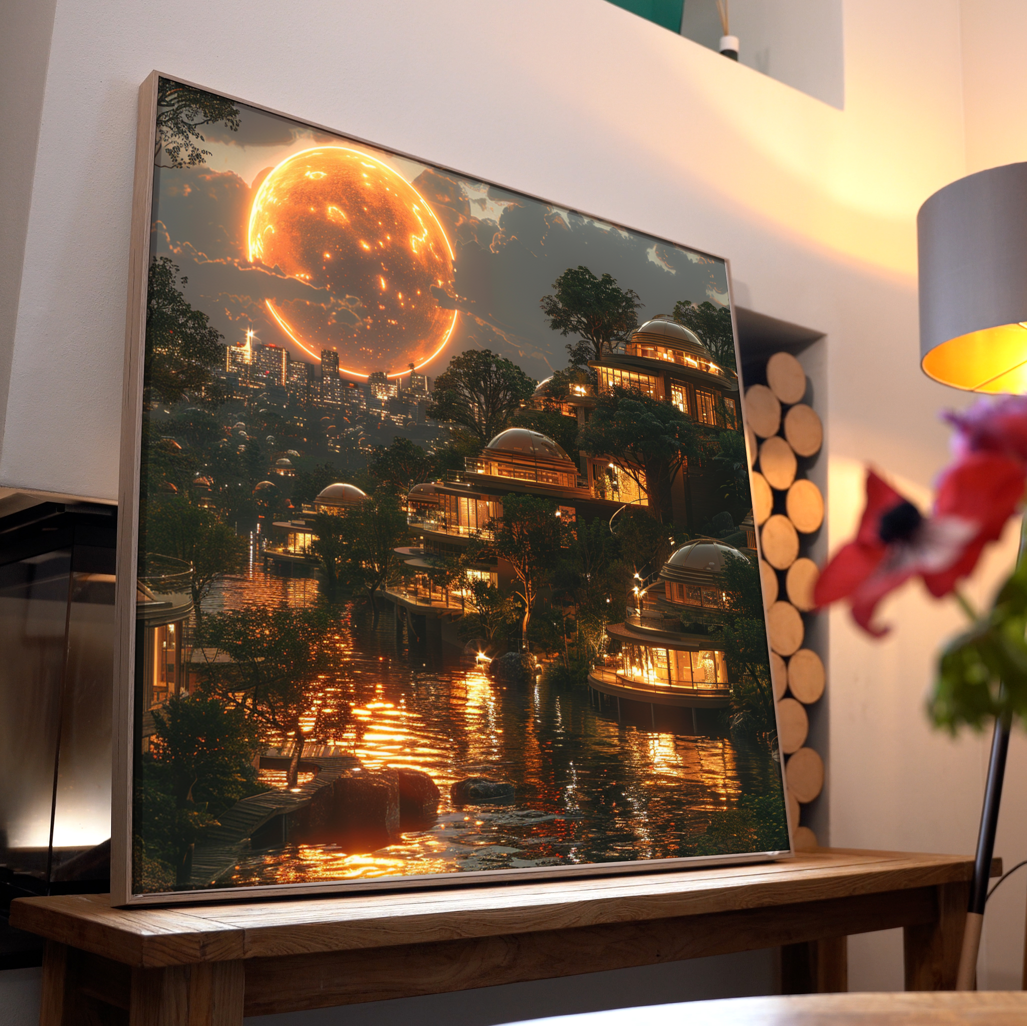 Utopische Stadt 1 | LED Bild