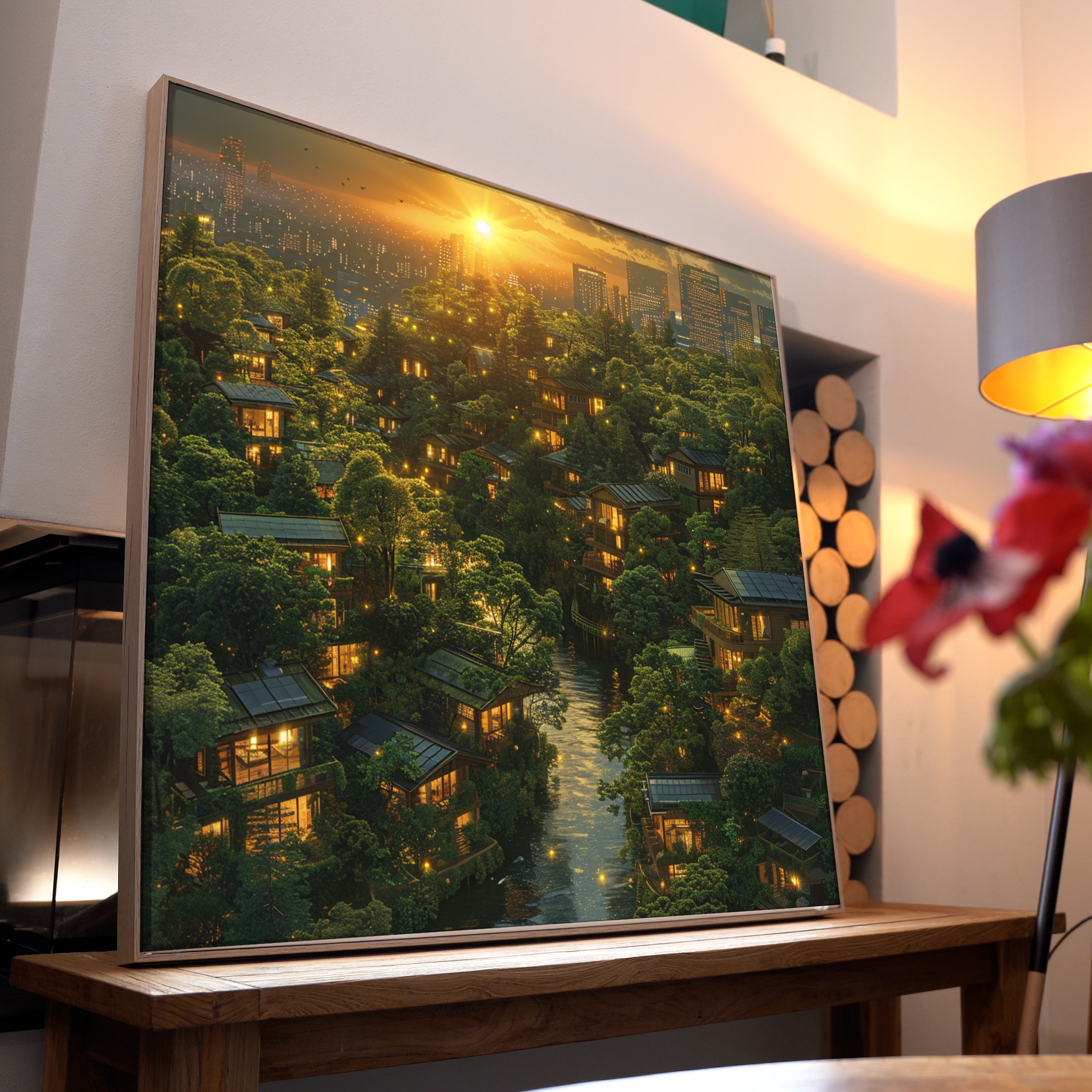 Utopische Stadt 6 | LED Bild