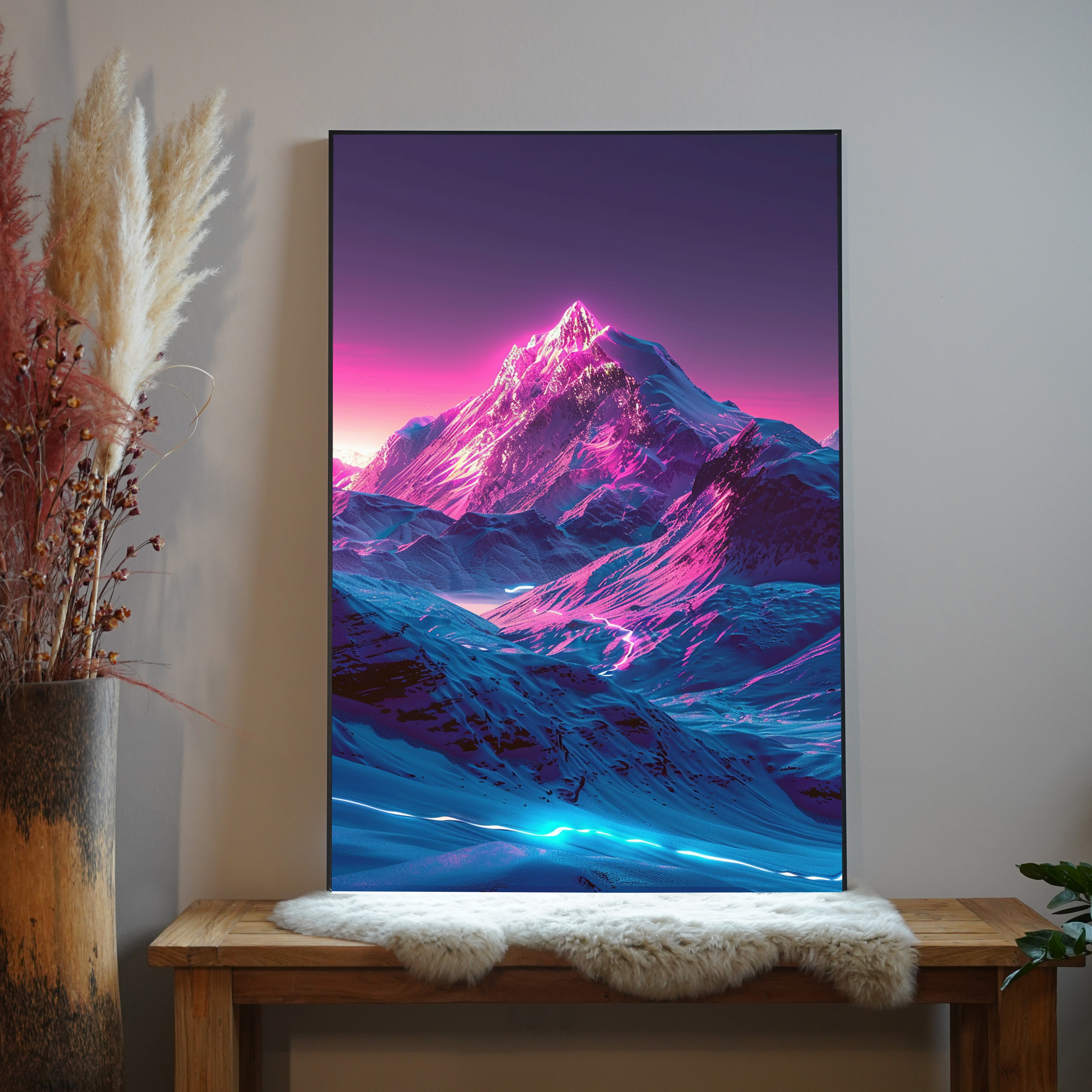 Gebirge Neon 3 | LED Bild