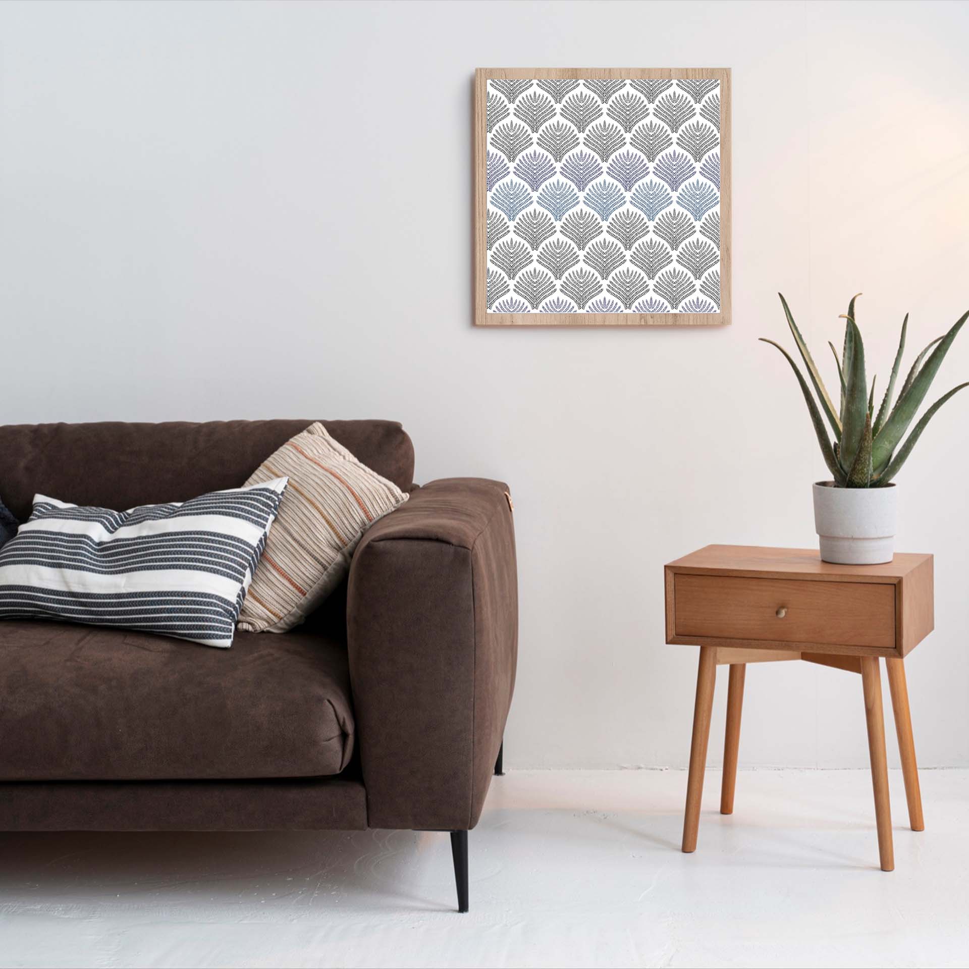 Hochwertiger MDF-Bilderrahmen (ohne LED) für wechselbare Motive