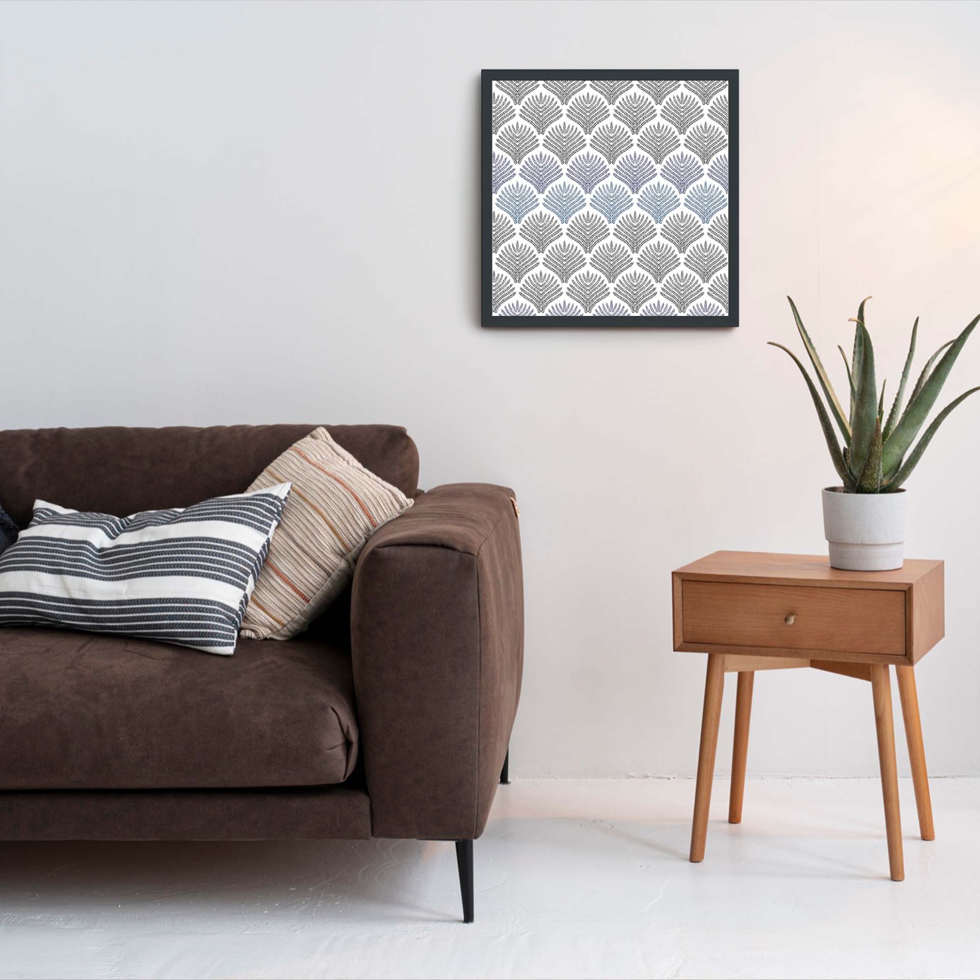 Hochwertiger MDF-Bilderrahmen (ohne LED) für wechselbare Motive