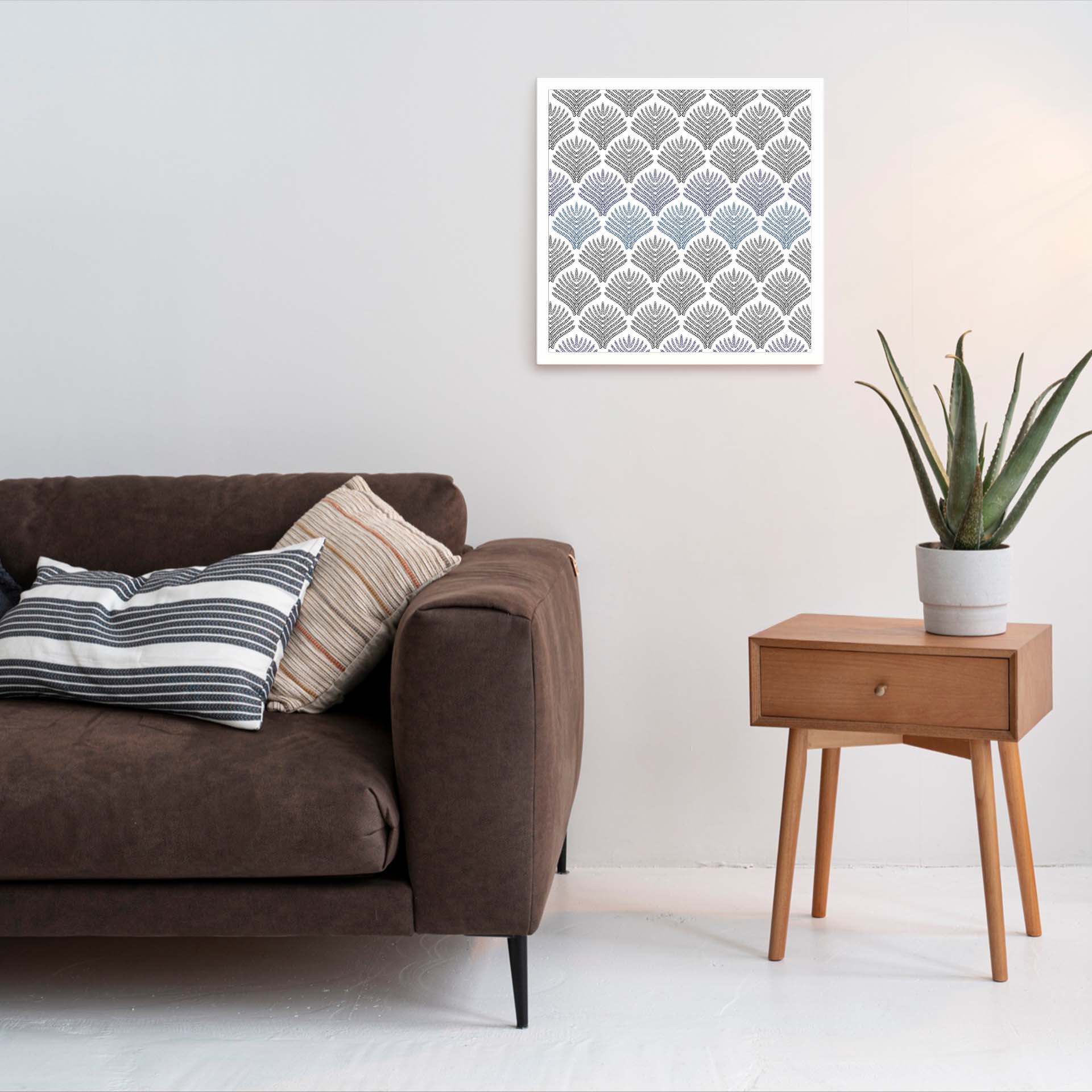 Hochwertiger MDF-Bilderrahmen (ohne LED) für wechselbare Motive