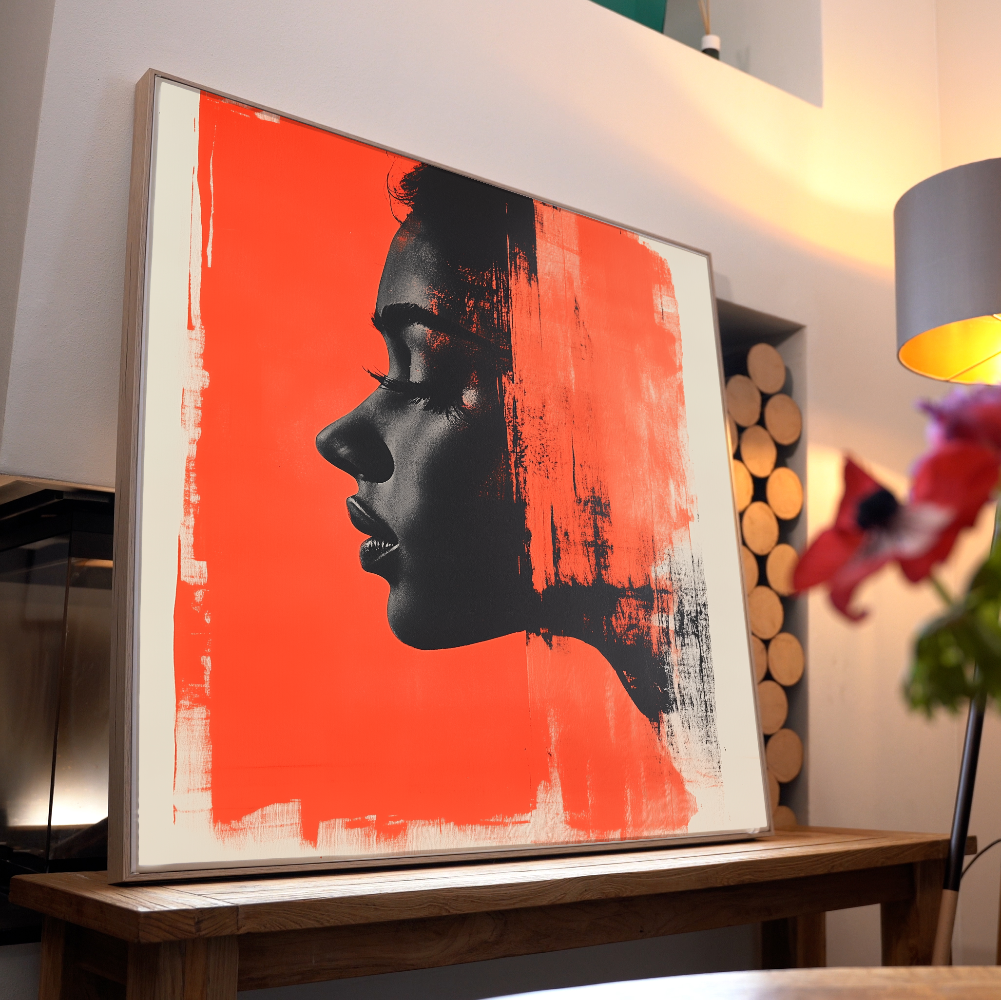 Künstlerische Frau Abstrakt | LED Bild