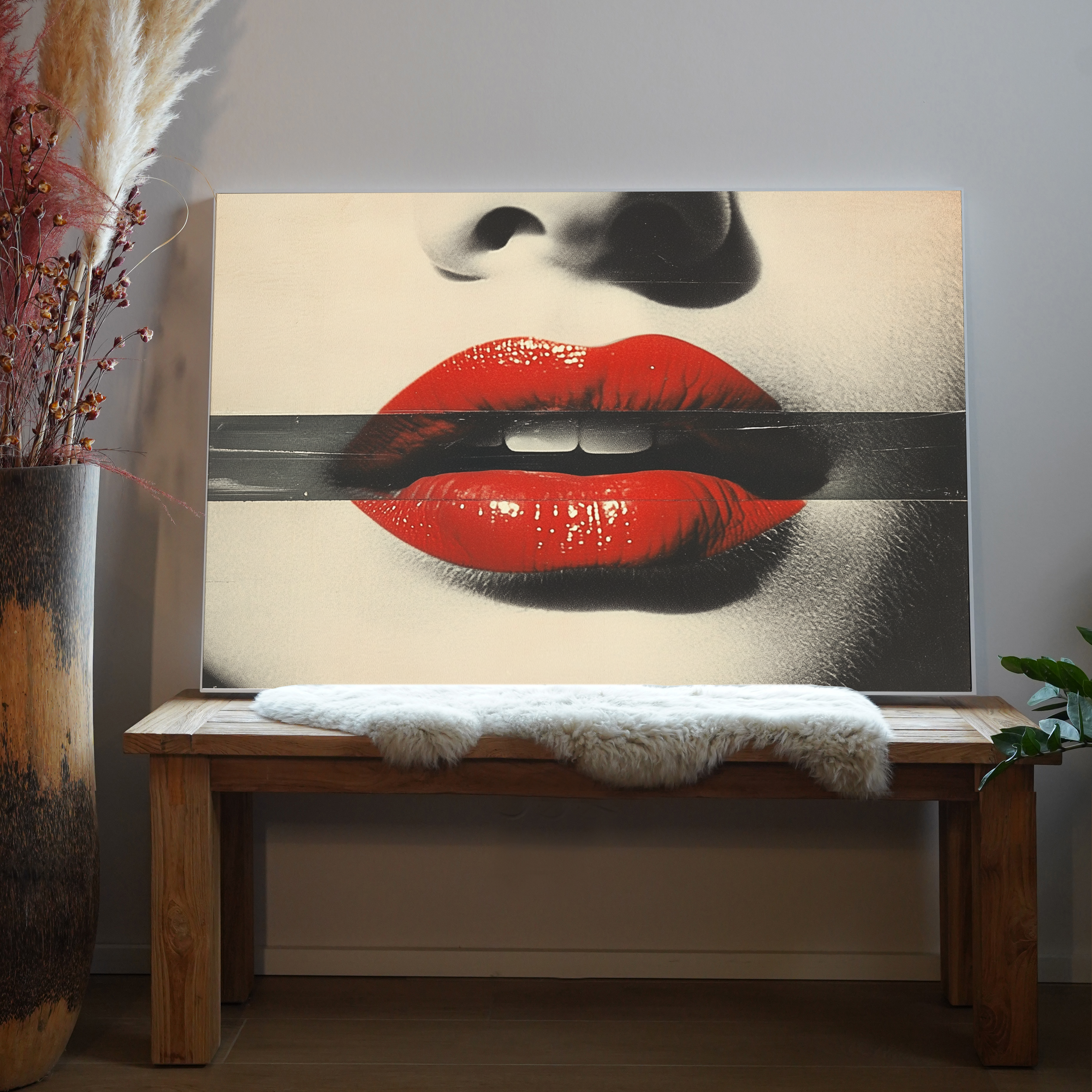 Rote Lippen 3 | LED Bild