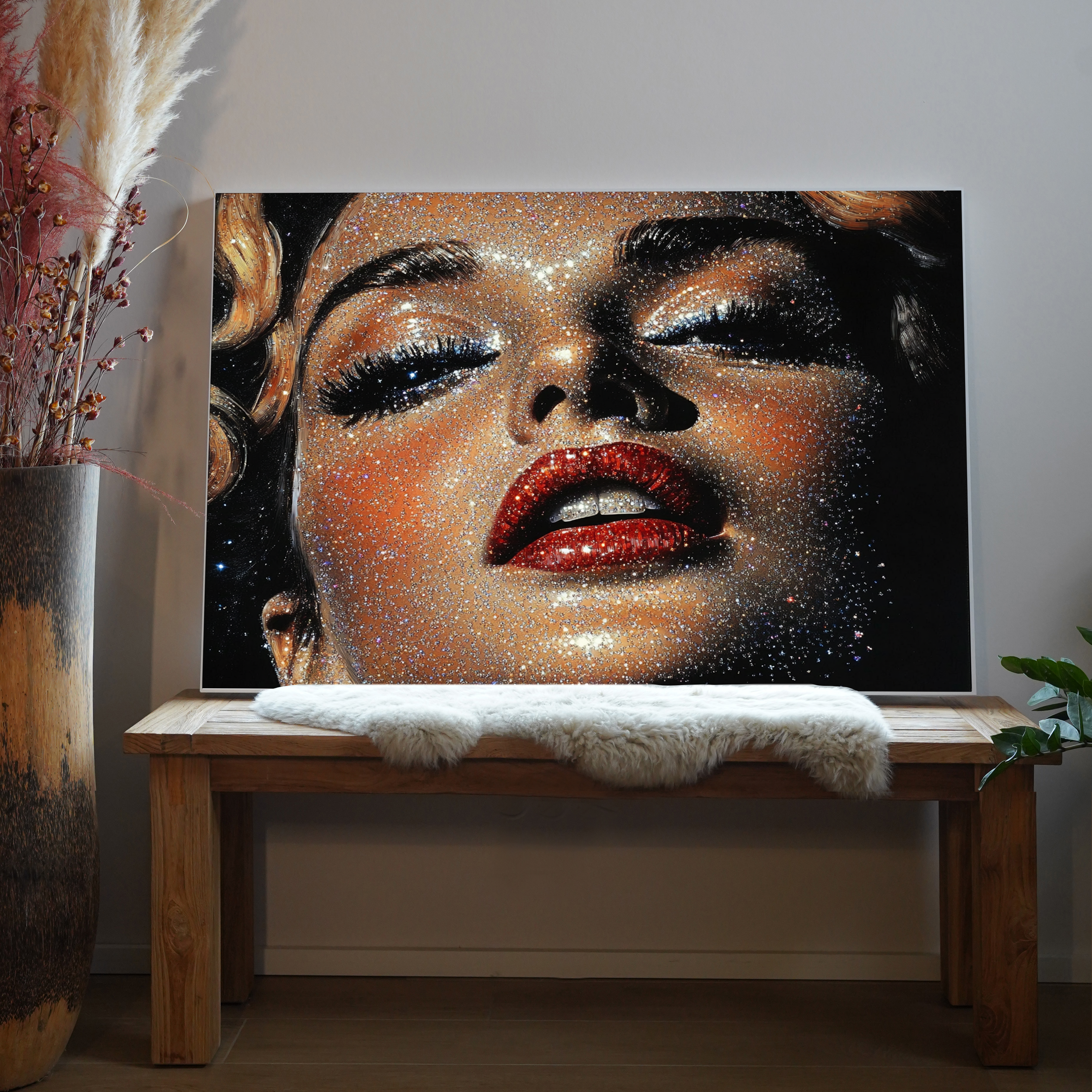 Frau Glitzersteine | LED Bild