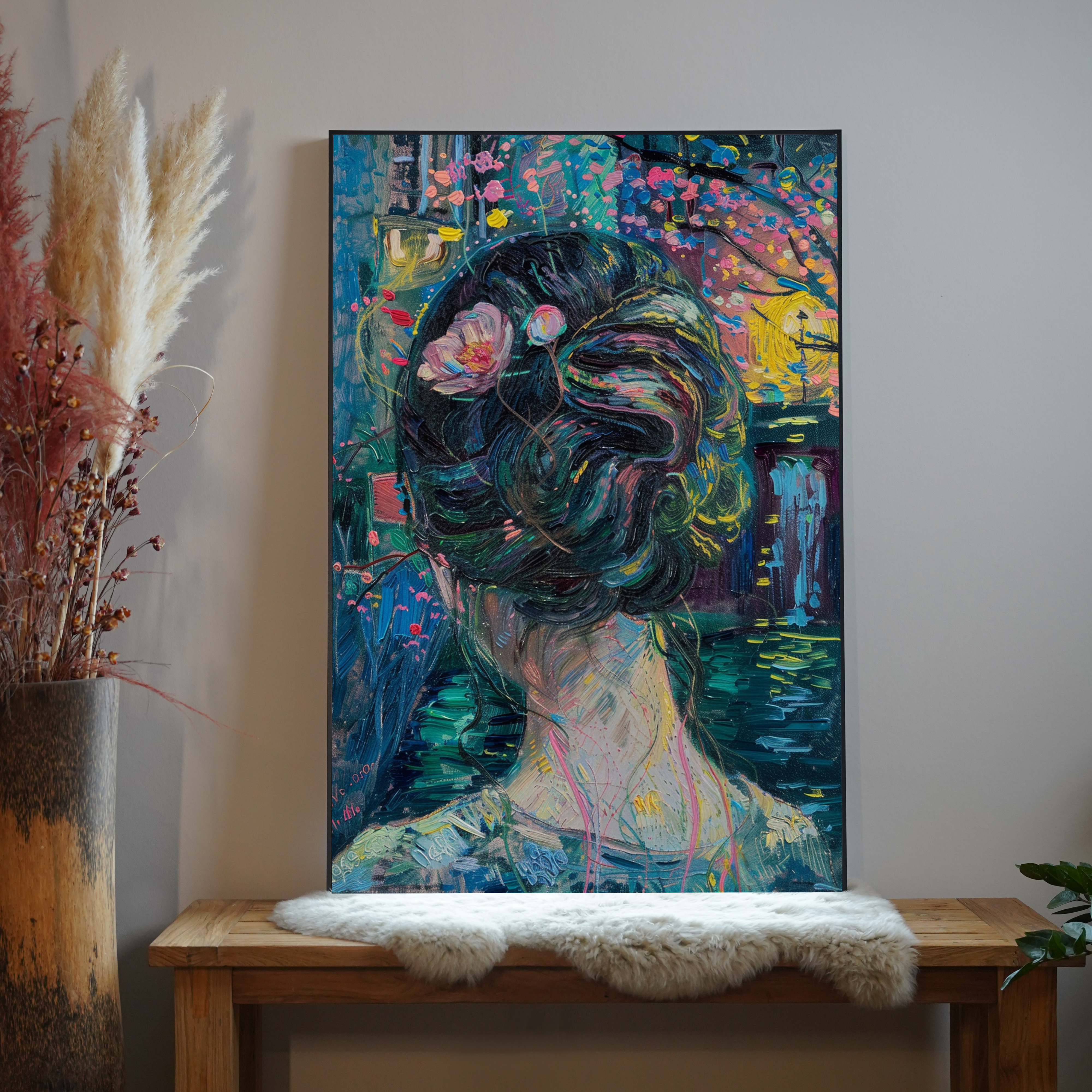 Geflochtenes Haar Illustriert 1 | LED Bild