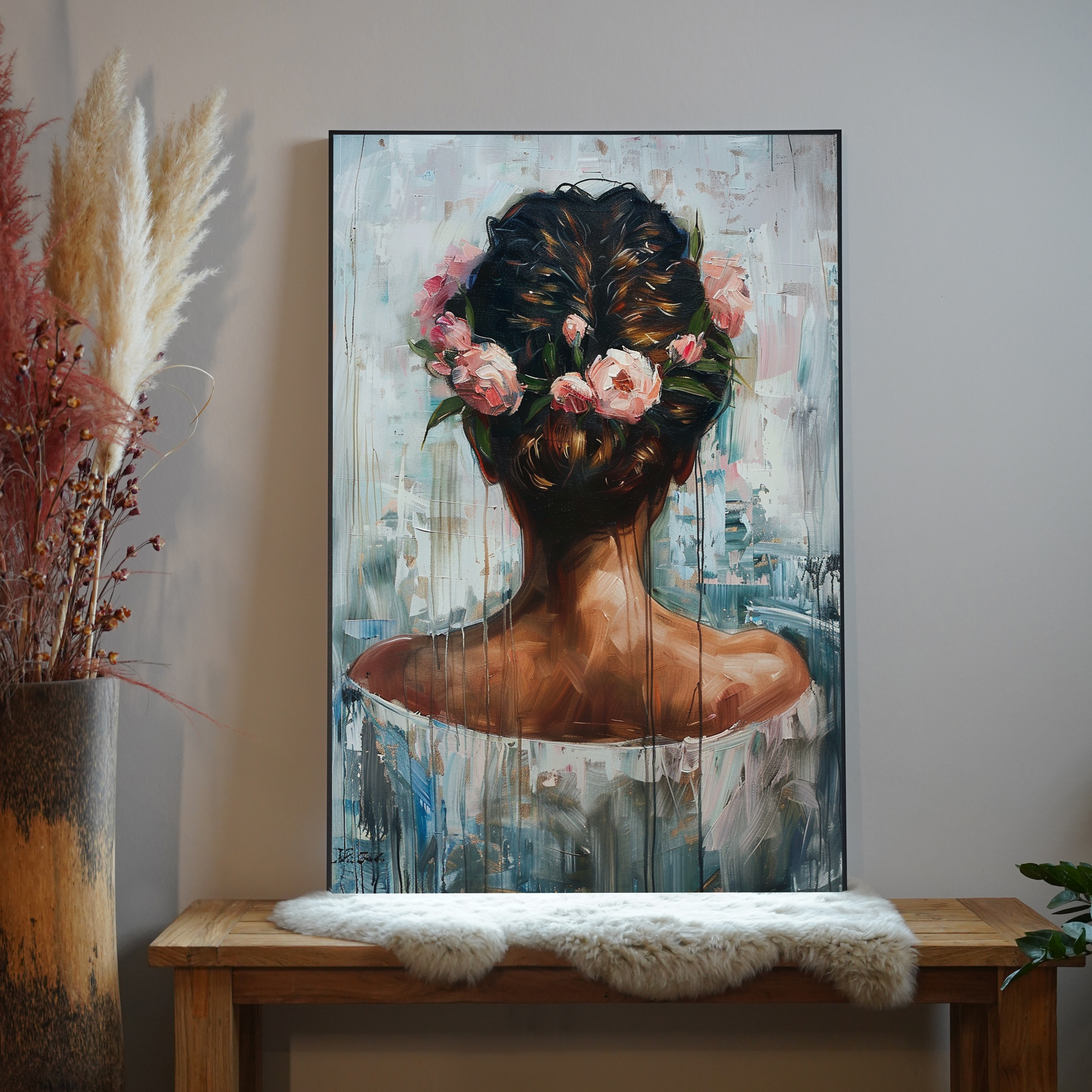 Geflochtenes Haar Illustriert 2 | LED Bild