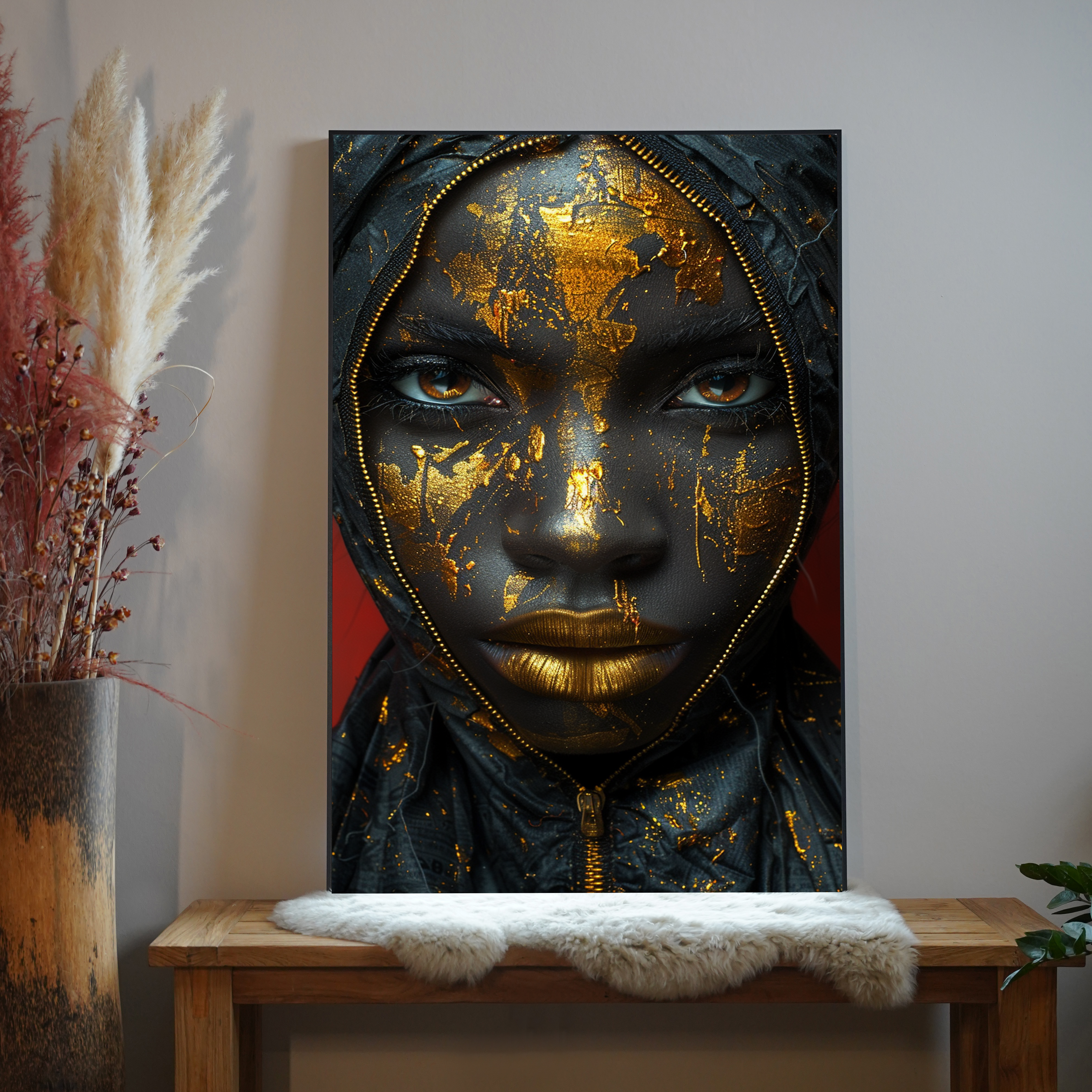 Goldene Schönheit | LED Bild