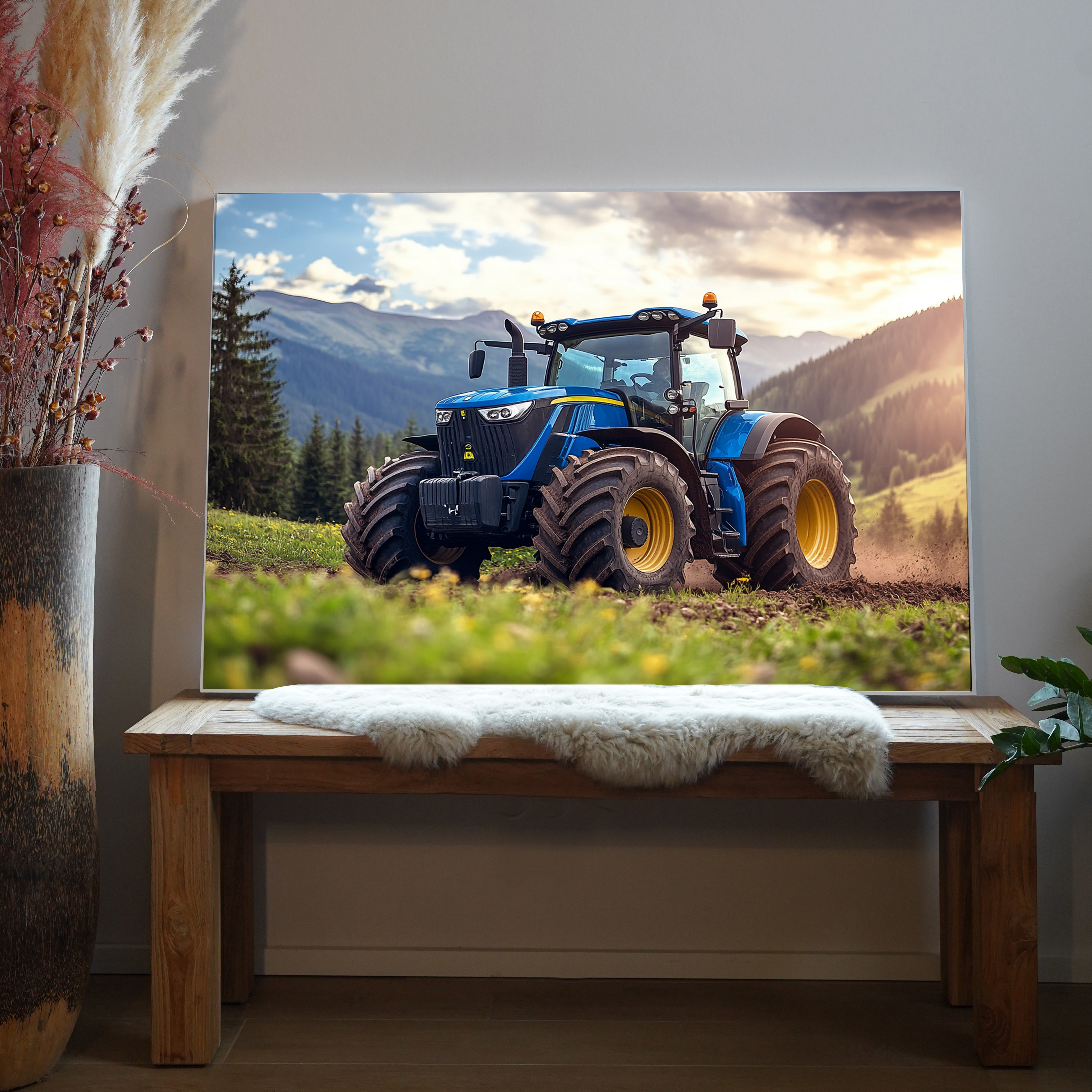 Blauer Traktor 2 | LED Bild