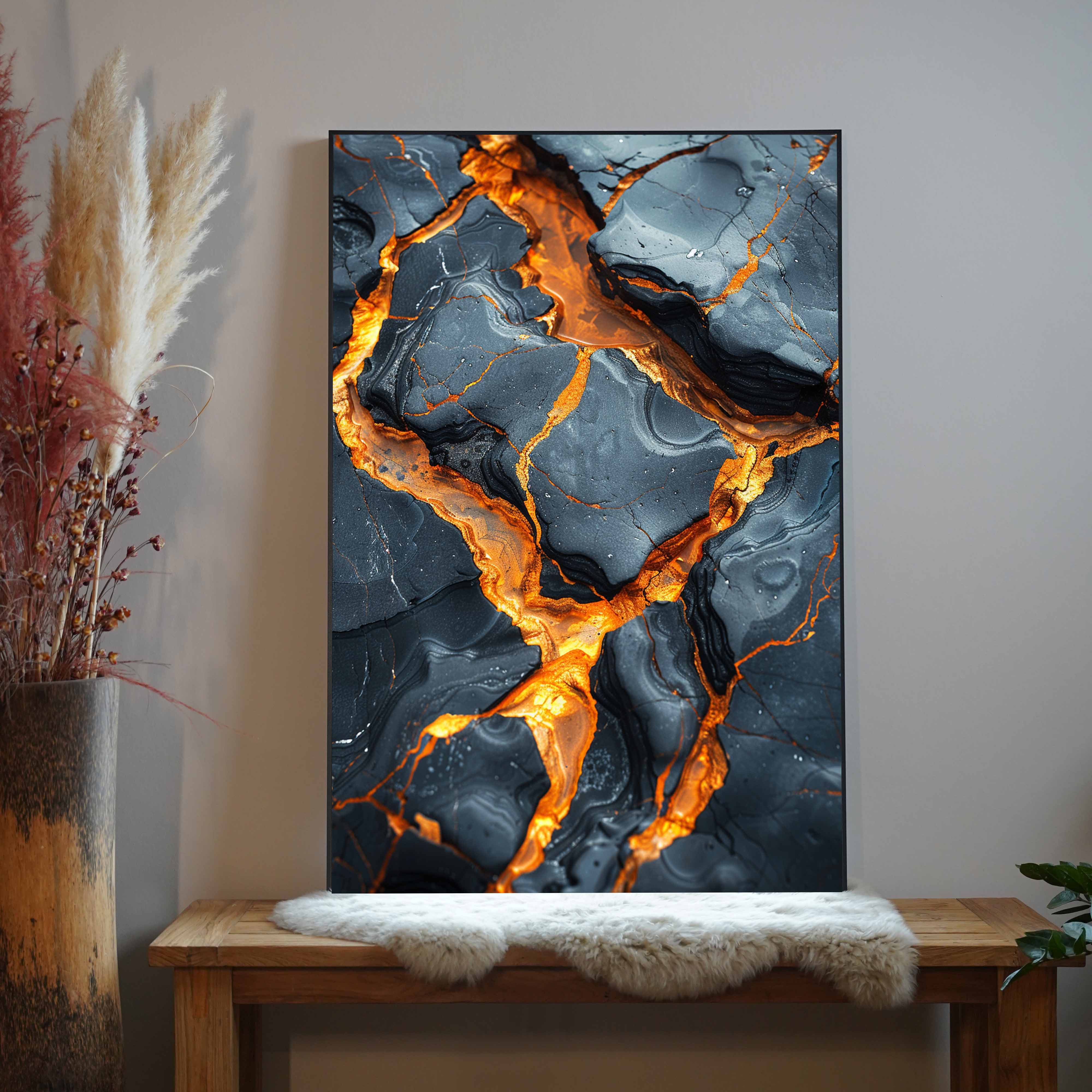 Goldene Adern 4 | LED Bild