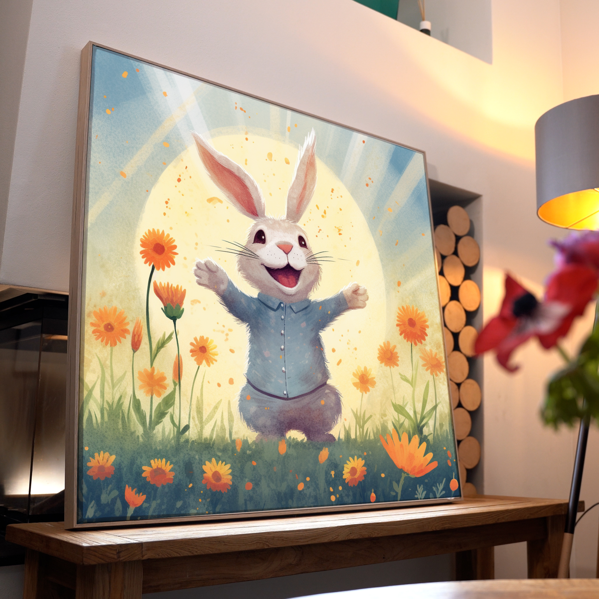 Hase Verspielt 2 | LED Bild