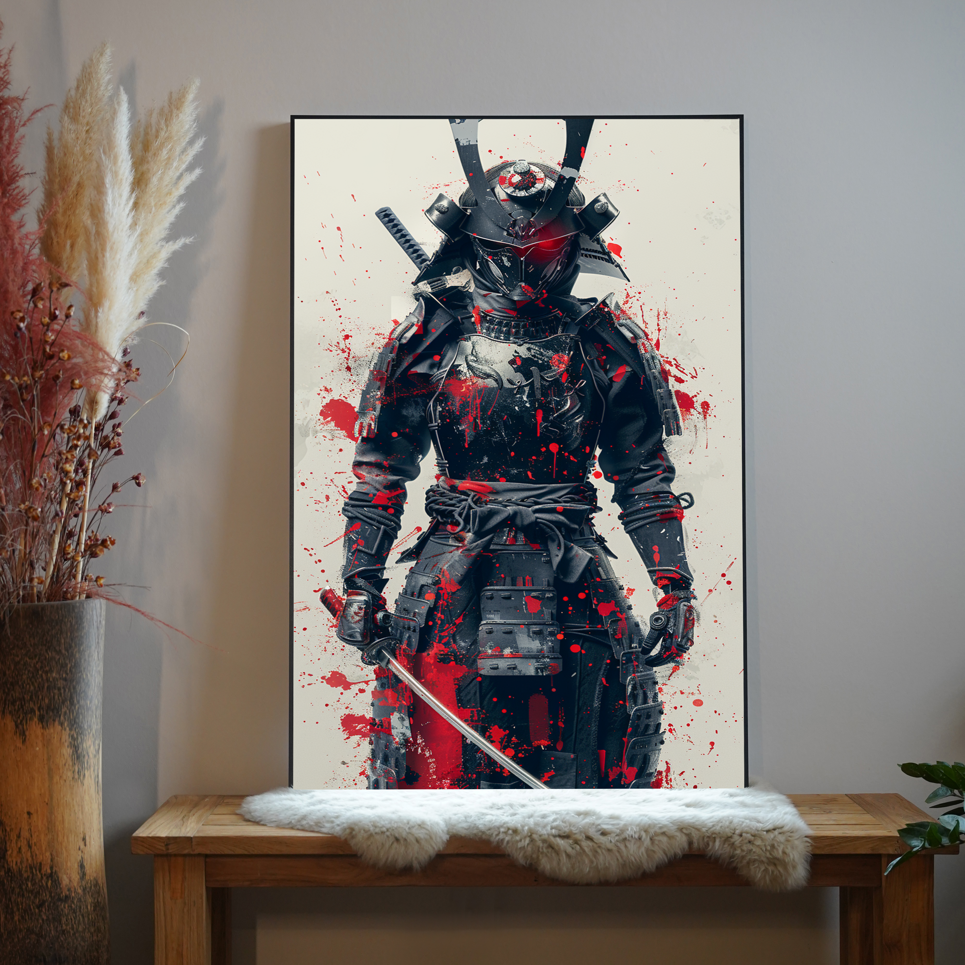 Futuristischer Samurai | LED Bild