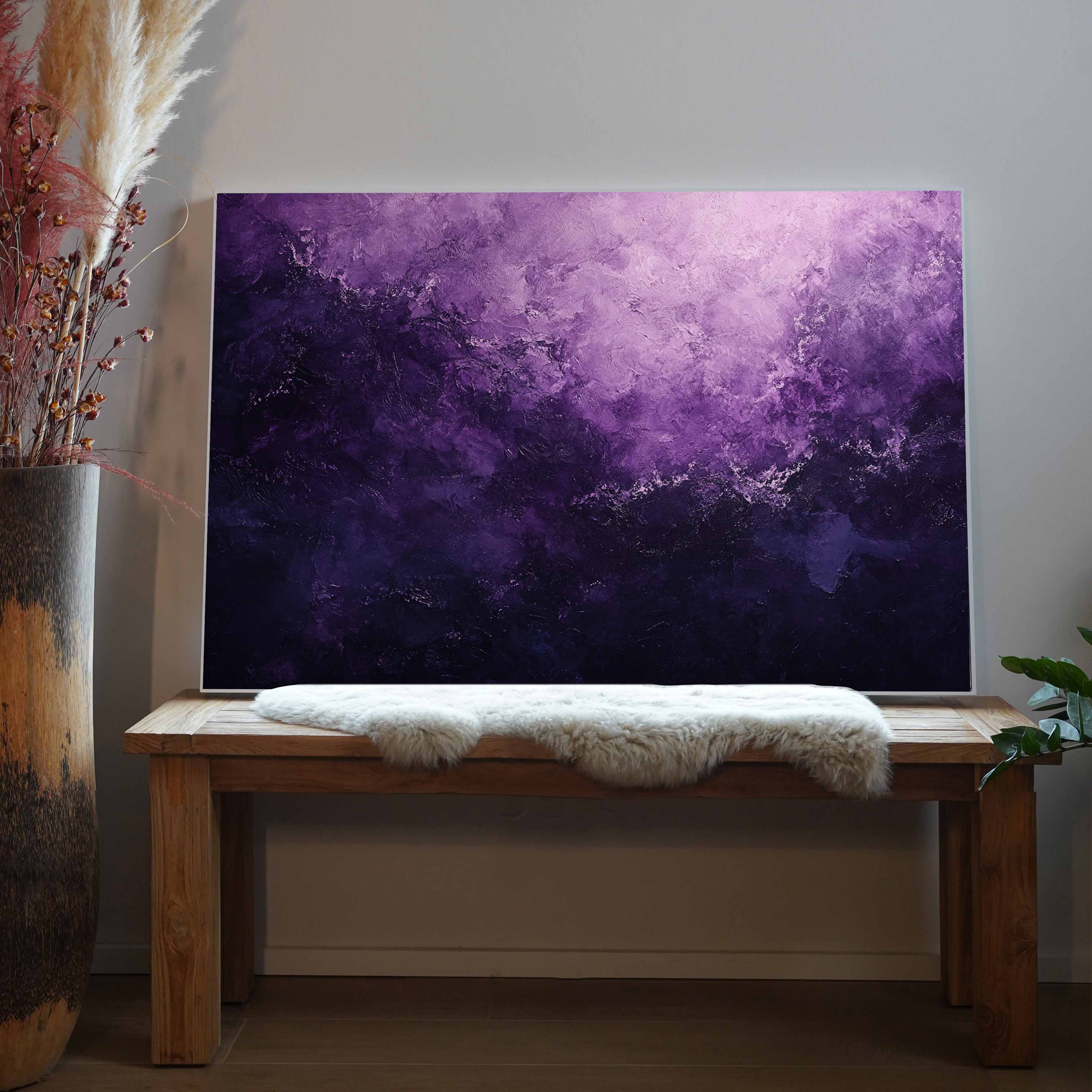 Lila Stein Textur 2 | LED Bild