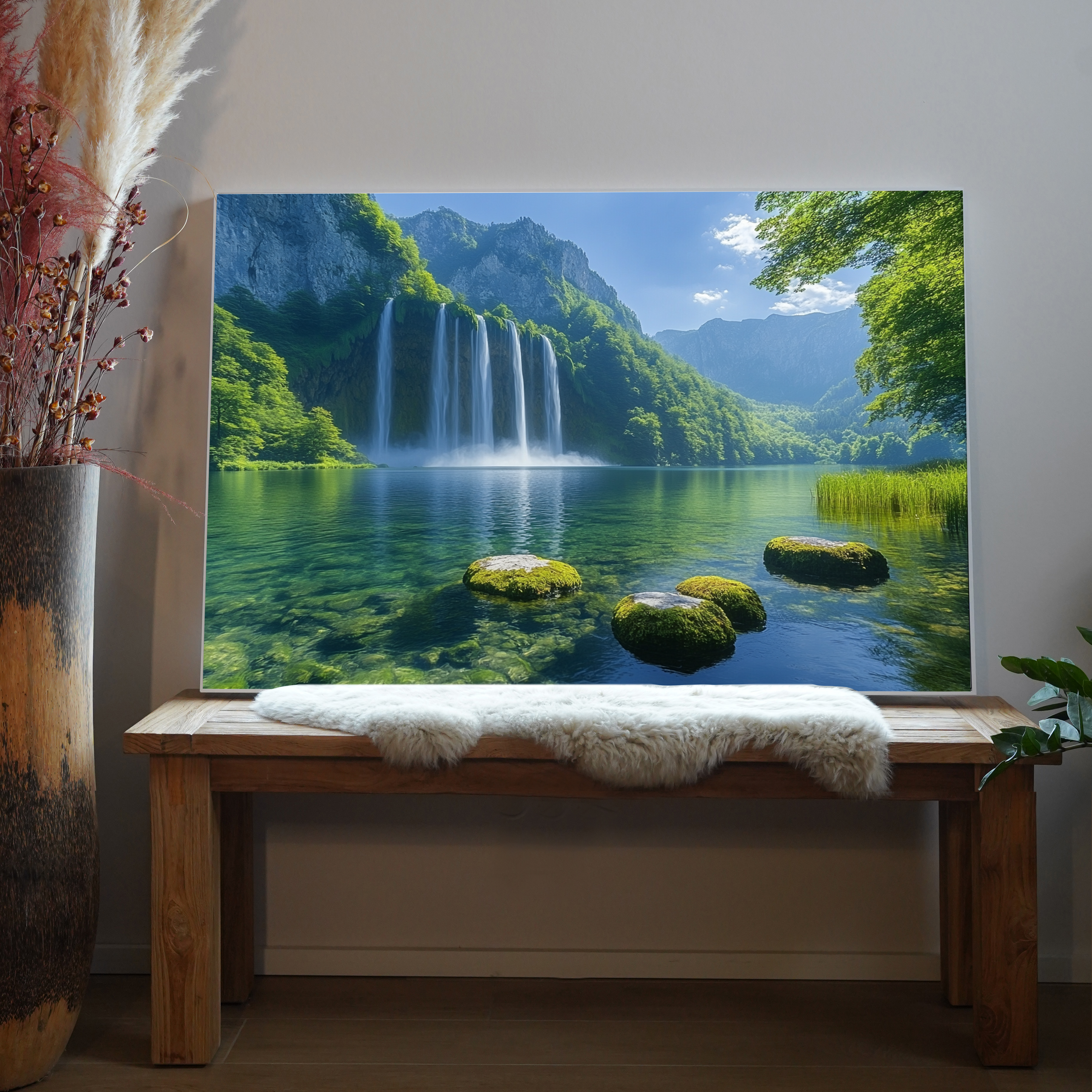 Wasserfall Idyllisch 1 | LED Bild