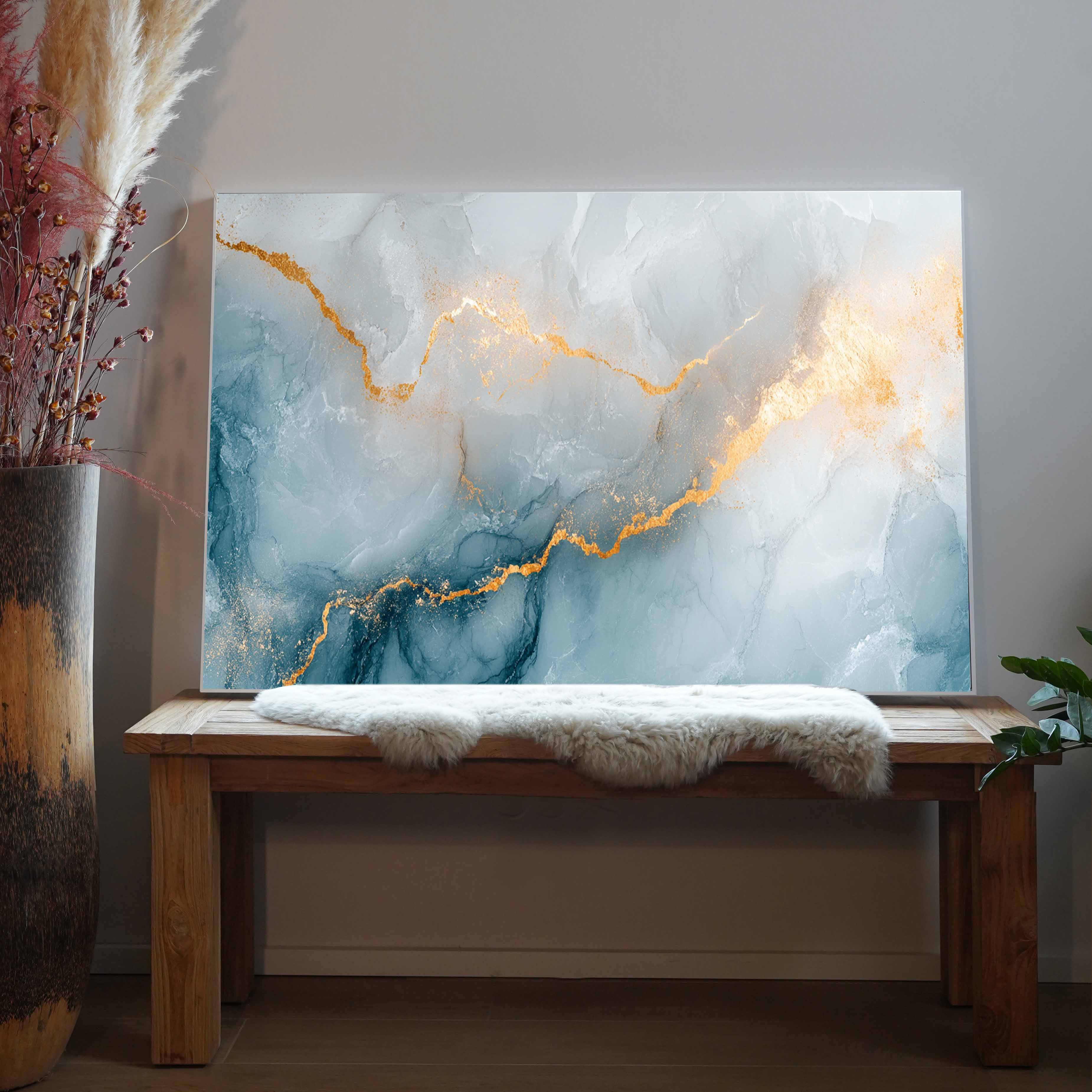 Marmor mit Gold 1 | LED Bild