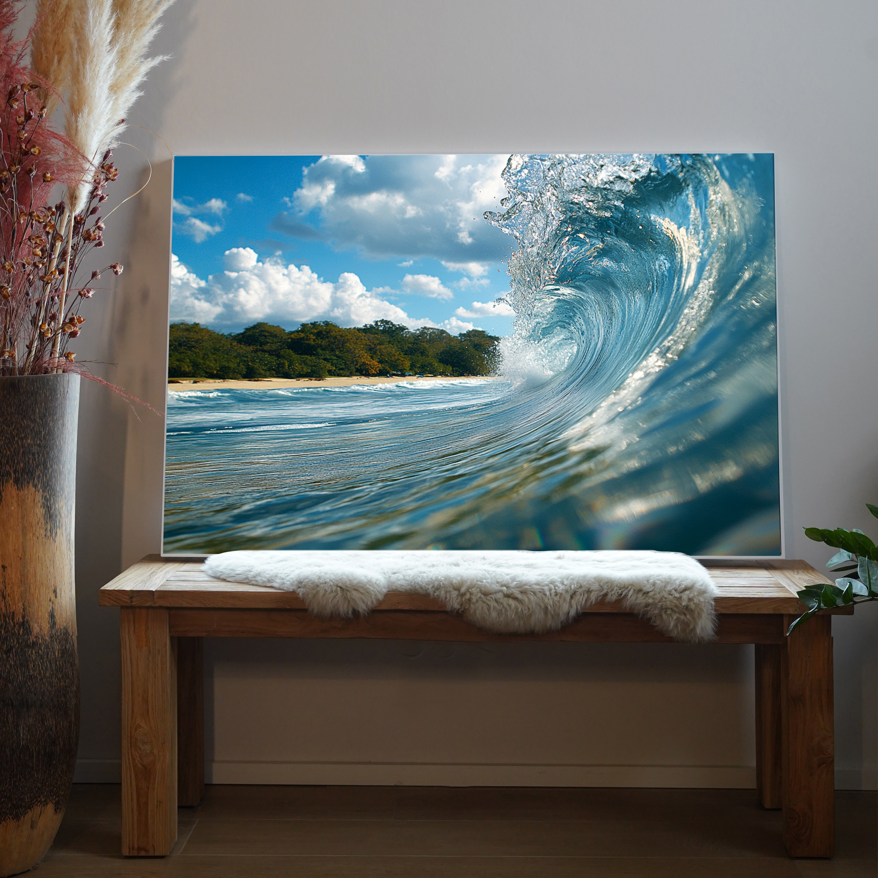 Wellenbruch Strand 2 | LED Bild