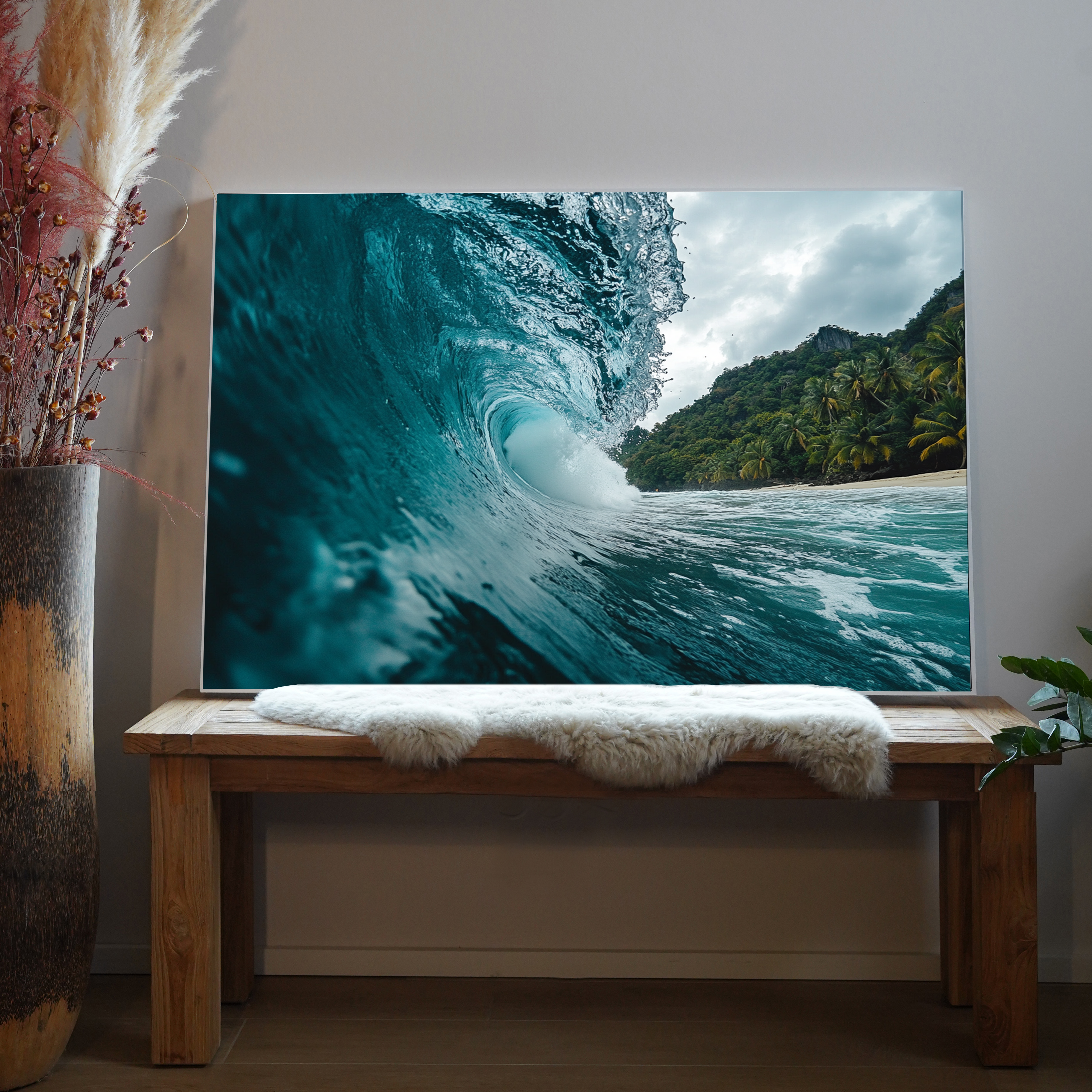 Wellenbruch Strand 4 | LED Bild