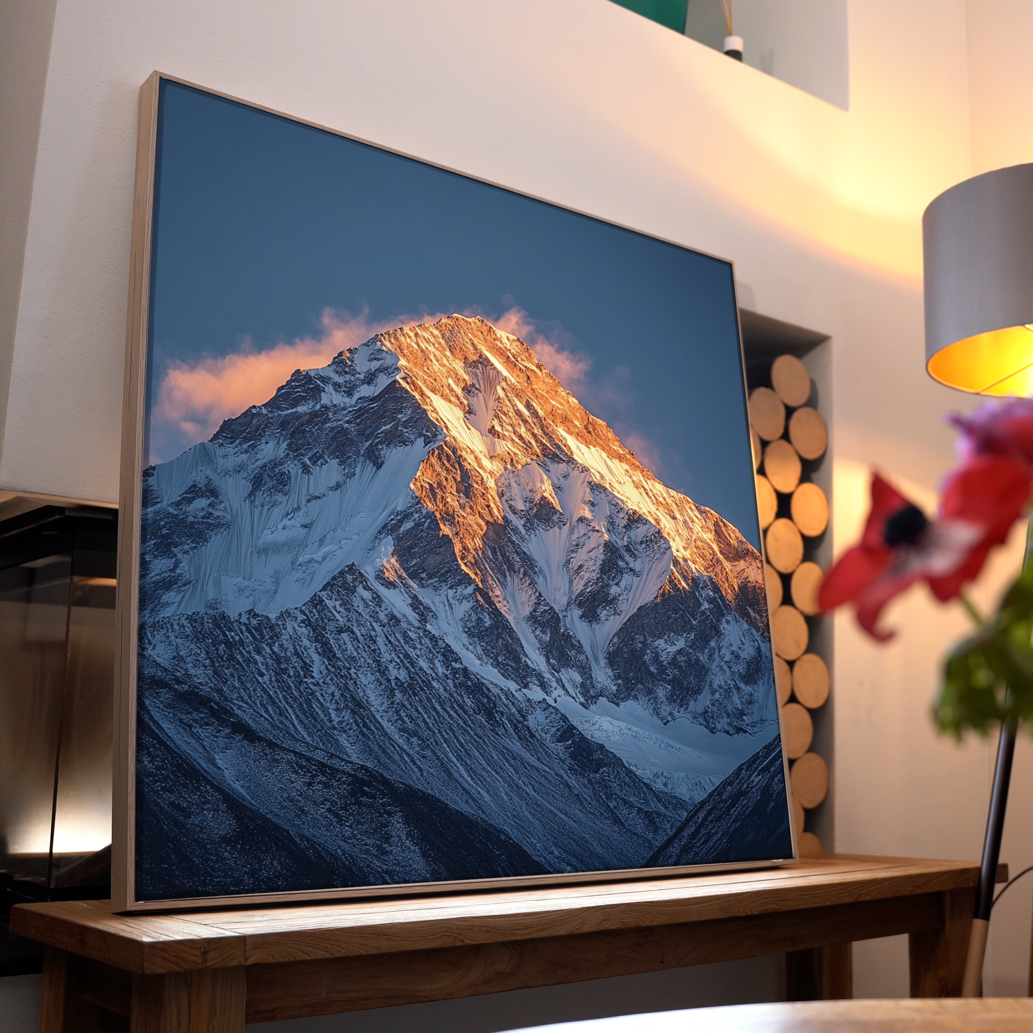 Bergspitze Sonnenstrahlen 3 | LED Bild