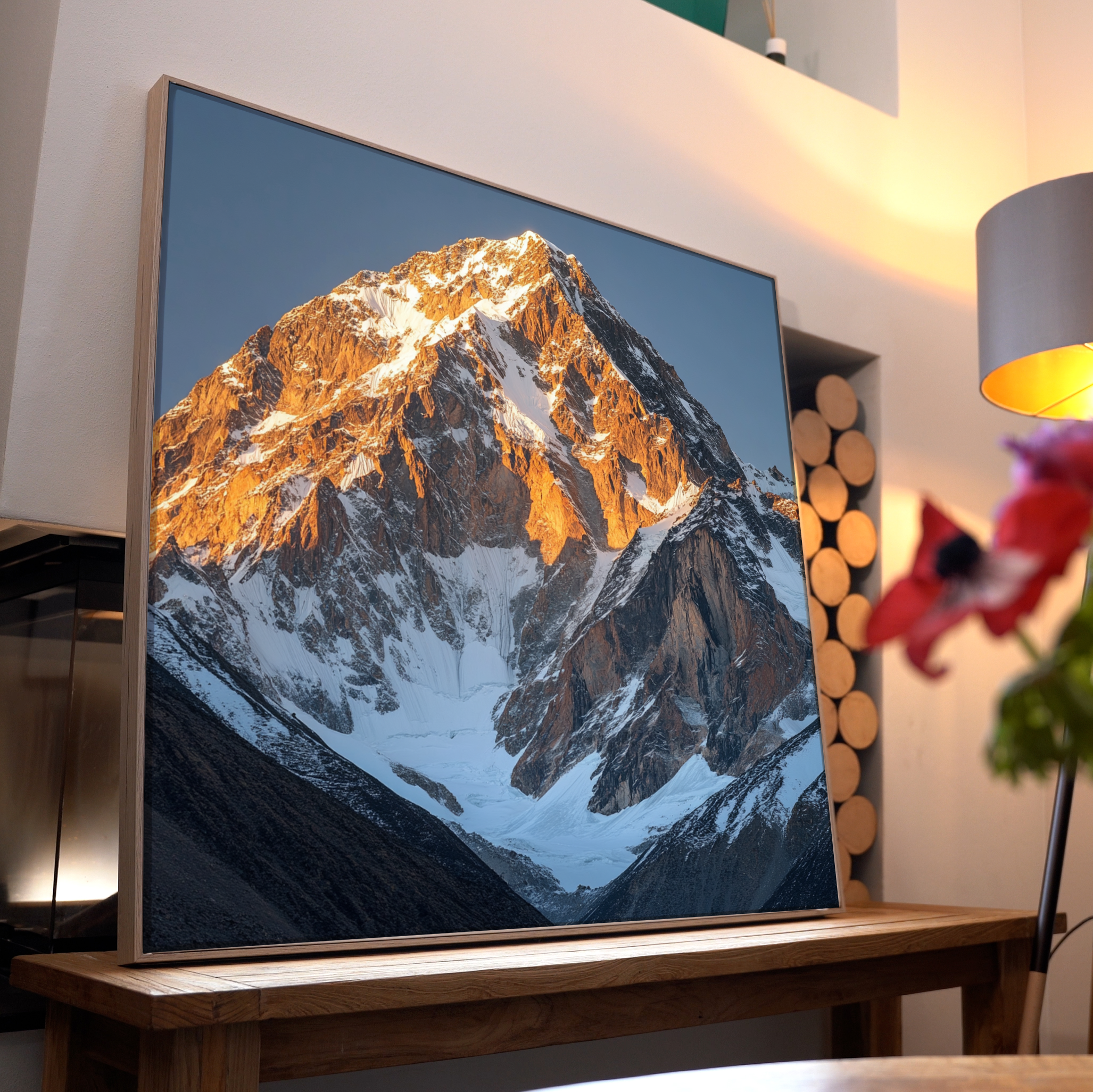 Bergspitze Sonnenstrahlen 4 | LED Bild