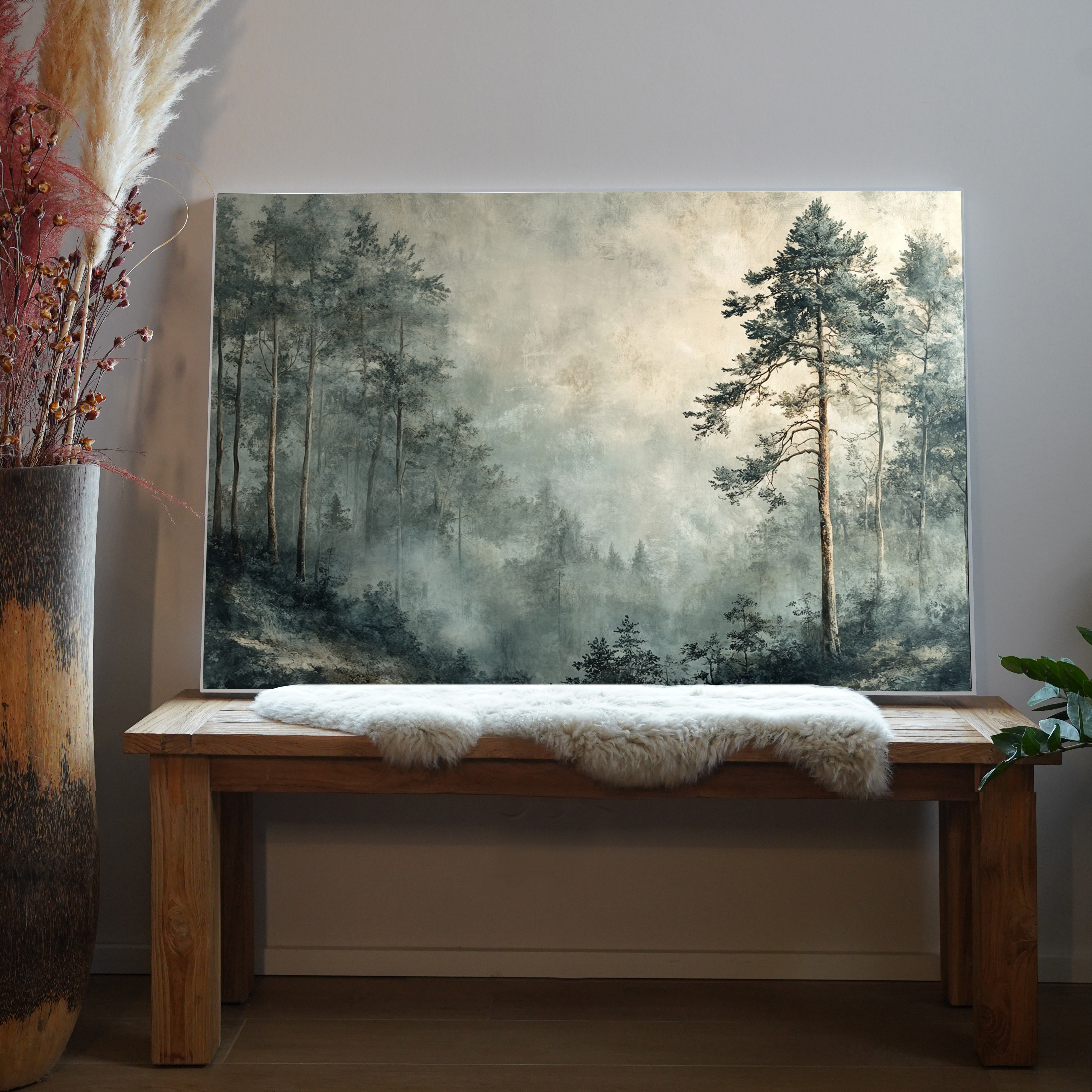 Nebelige Waldlichtung 1 | LED Bild