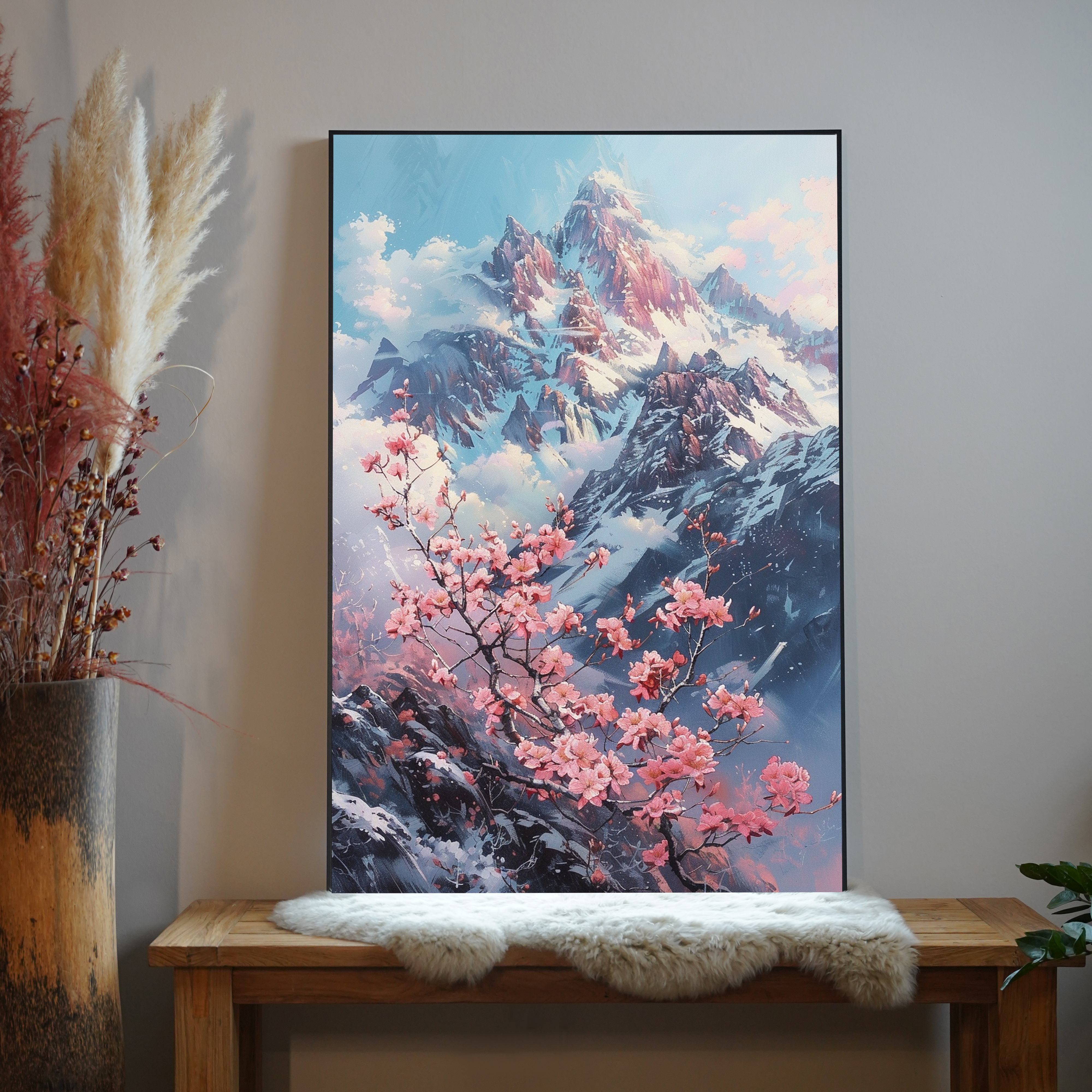 Verschneites Gebirge | LED Bild