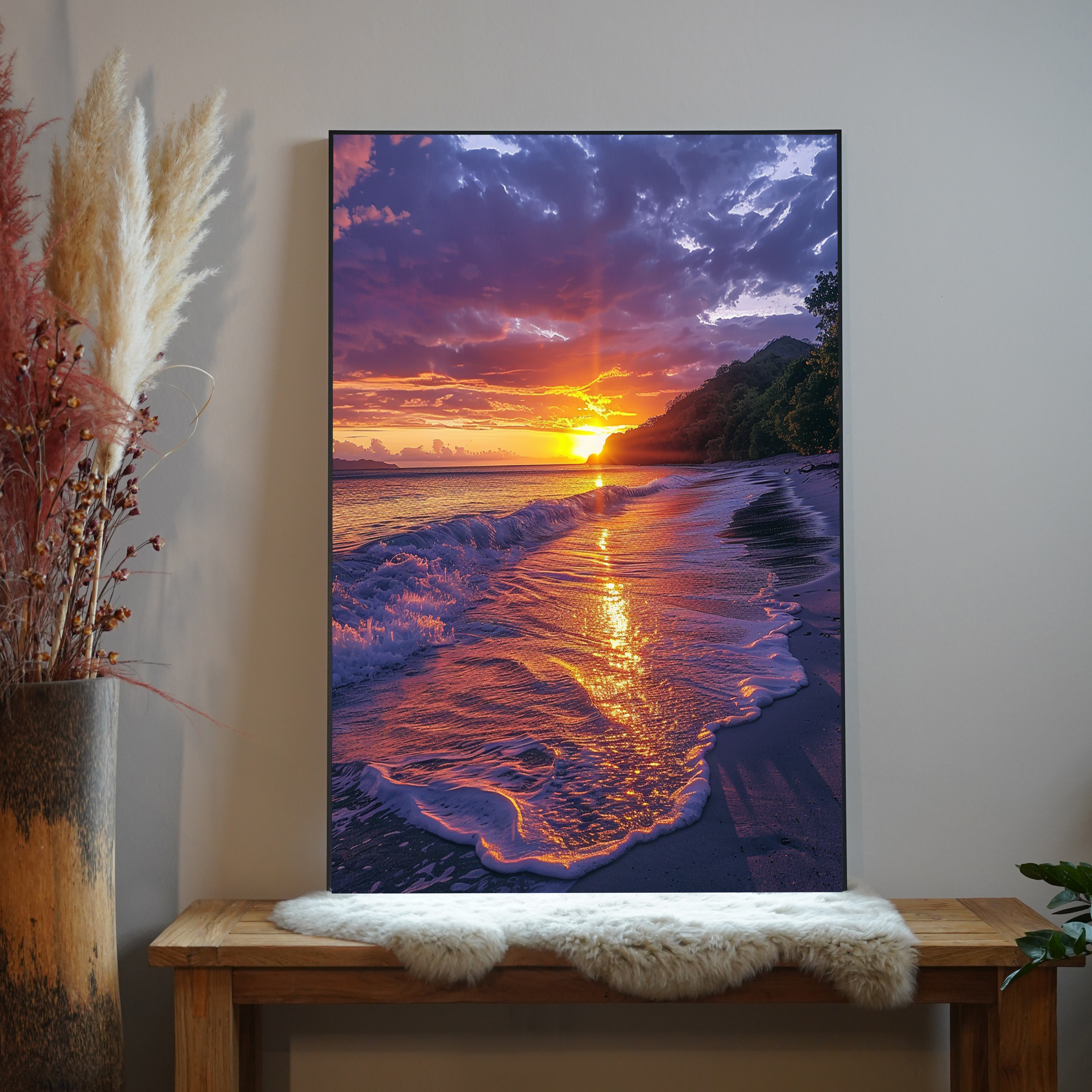 Sonnenuntergang Insel | LED Bild
