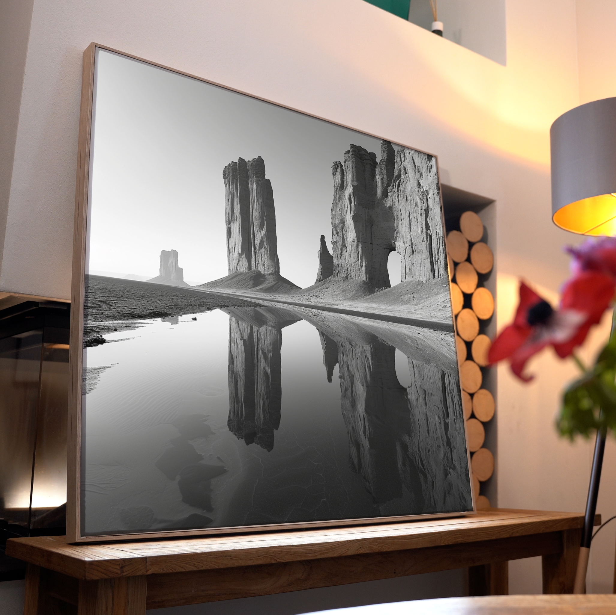 Canyon Spiegelung See | LED Bild