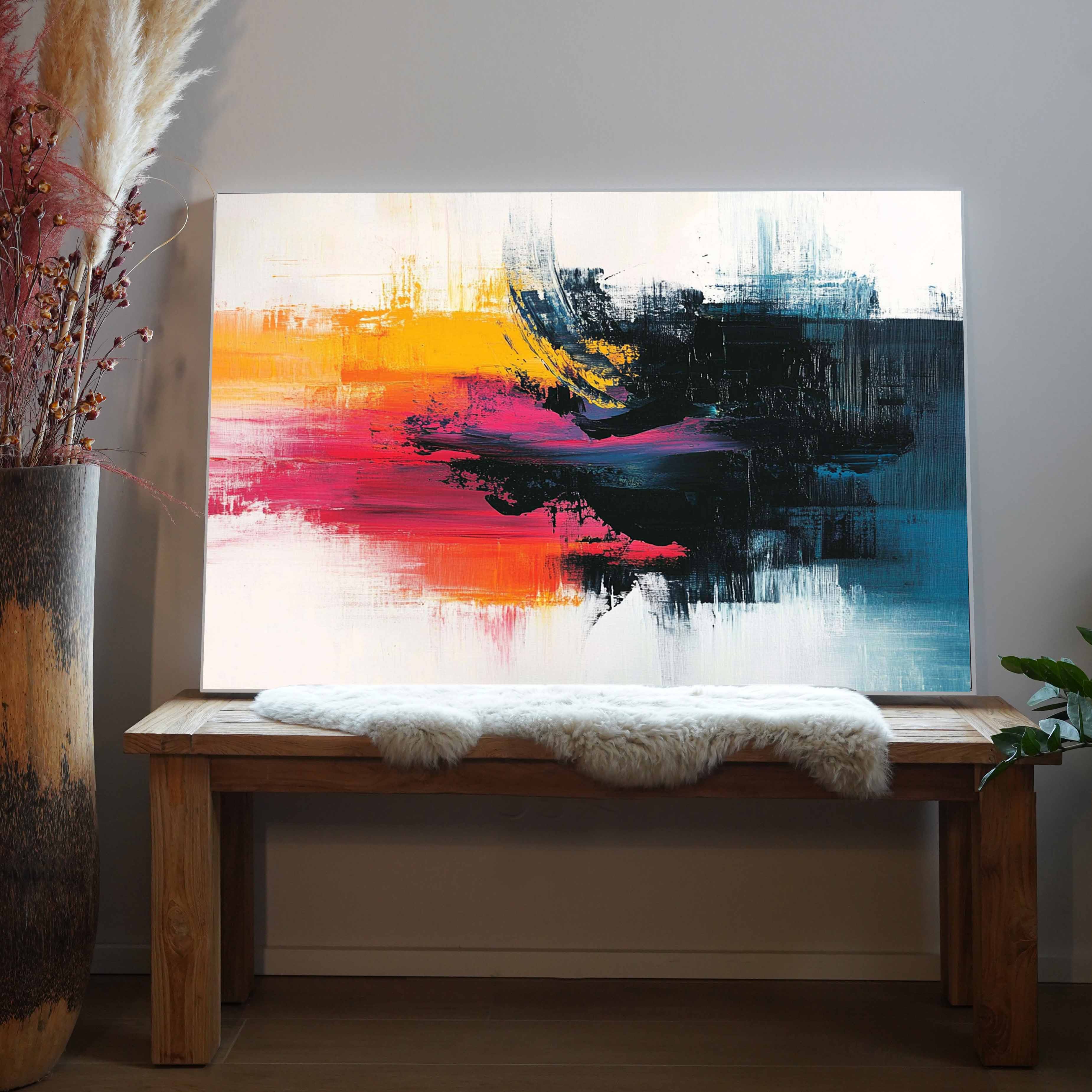 Pinselstriche Bunt 1 | LED Bild