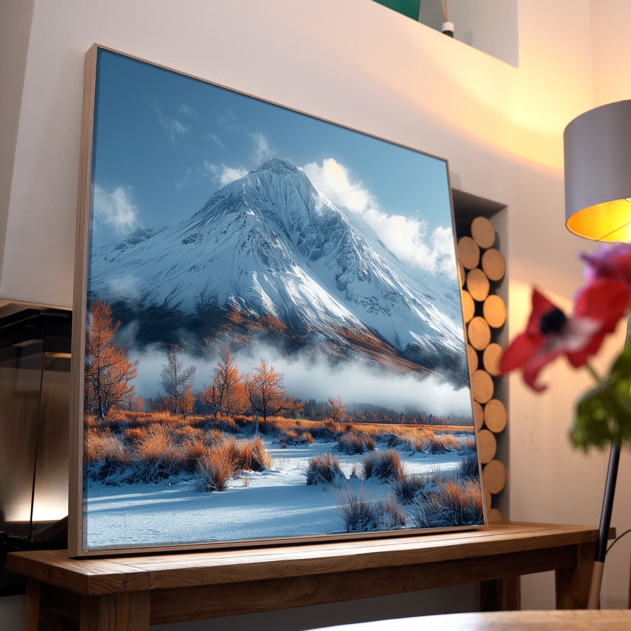 Verschneite Landschaft | LED Bild