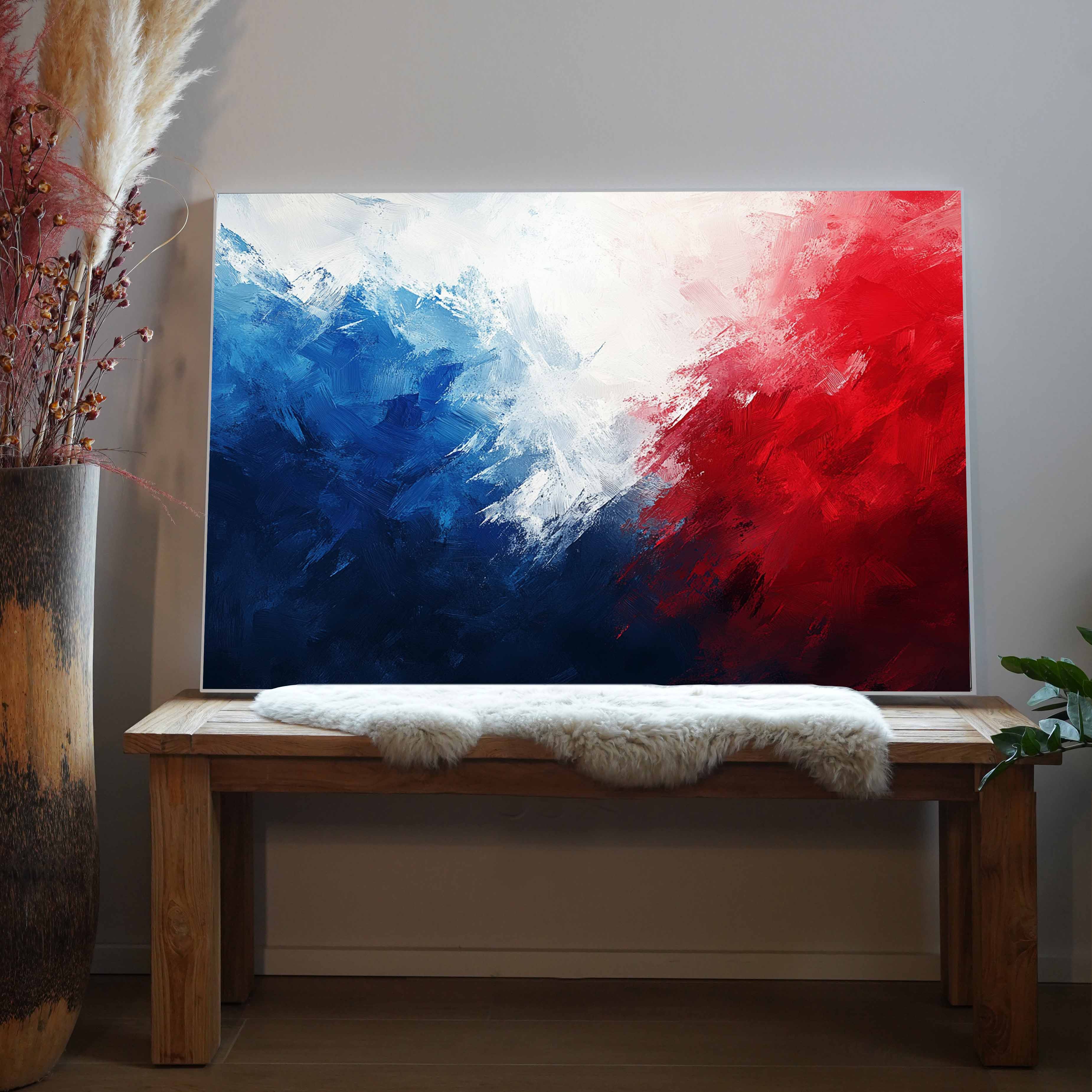 Pinselstriche Bunt 3 | LED Bild