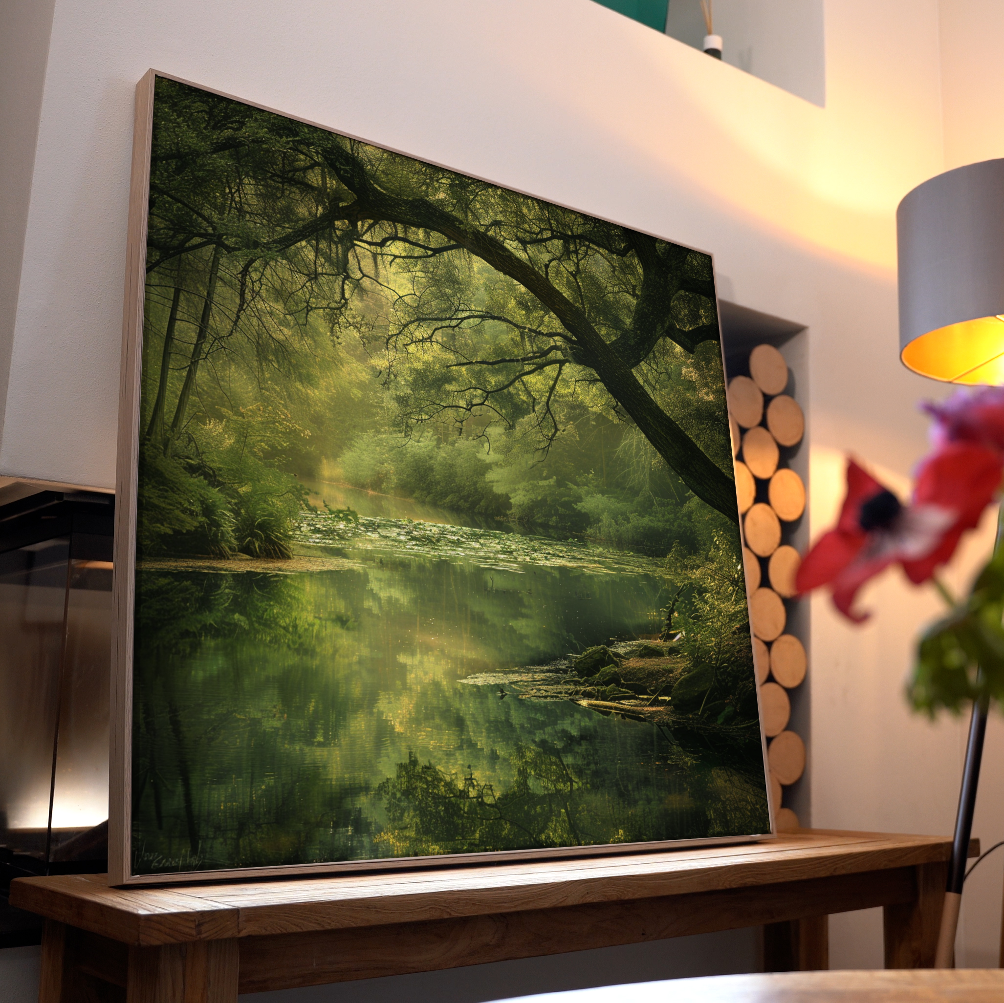 Kleiner Fluss Dichter Wald 3 | LED Bild
