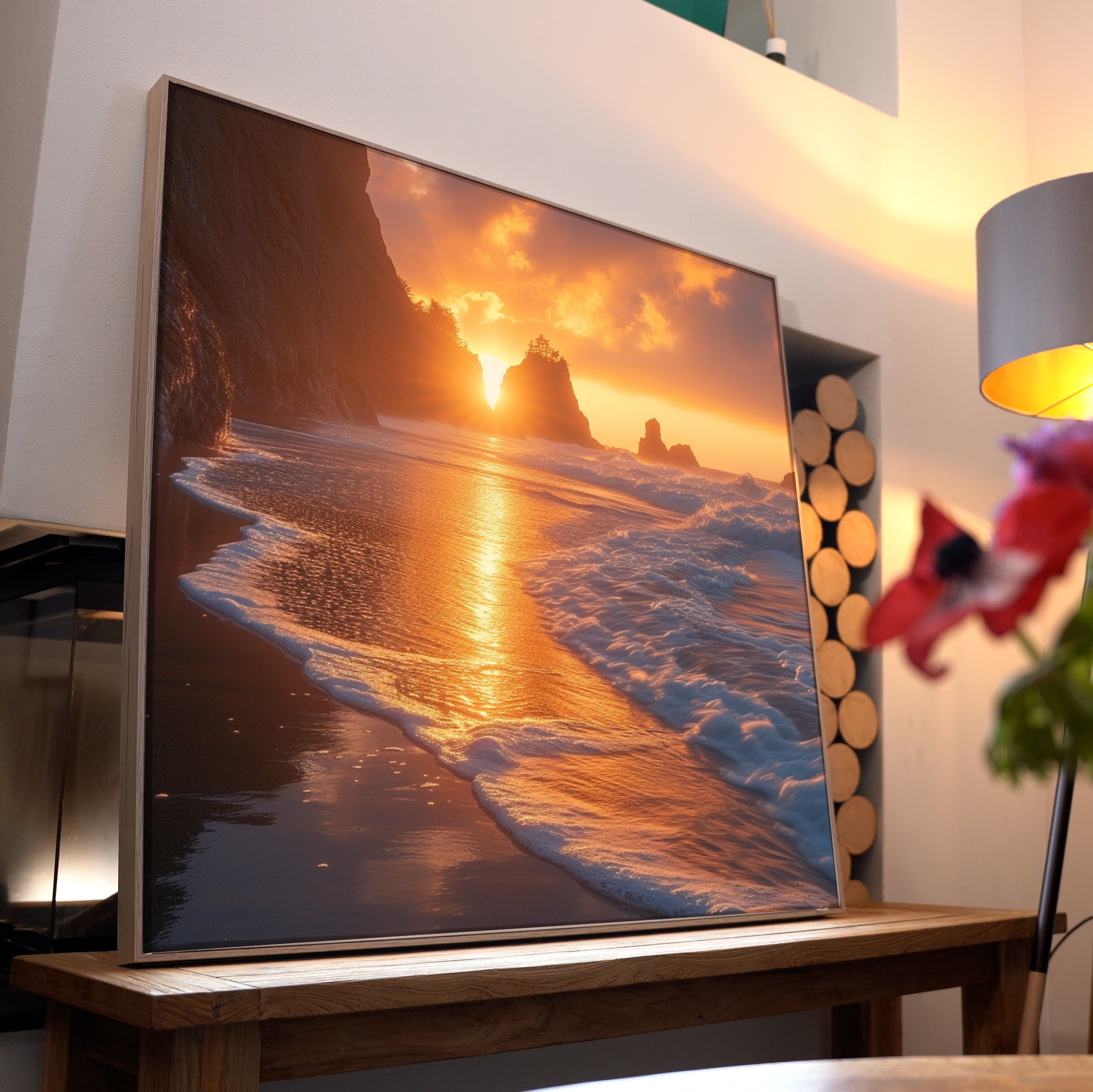 Sonnenuntergang Strand 4 | LED Bild