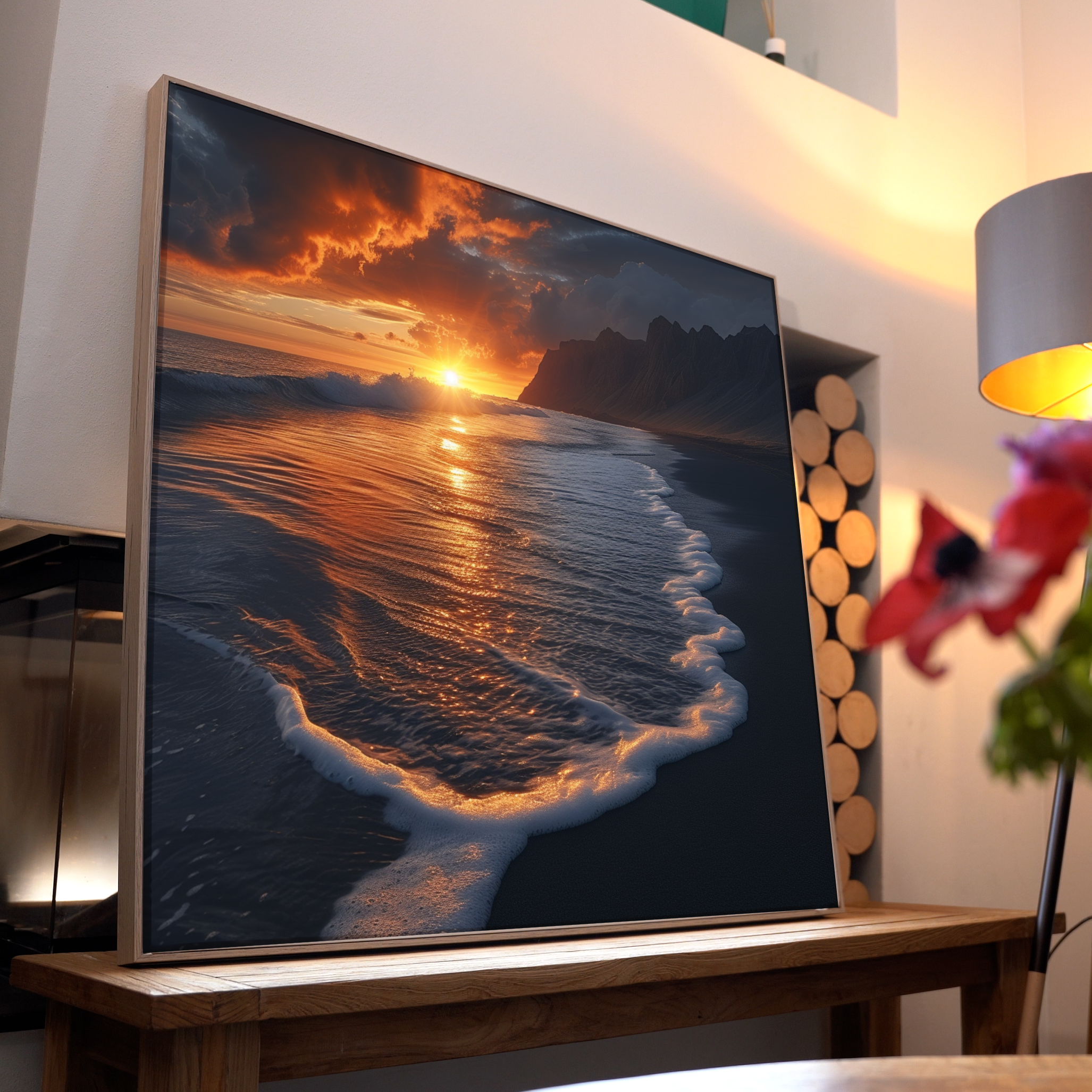 Sonnenuntergang Strand 6 | LED Bild