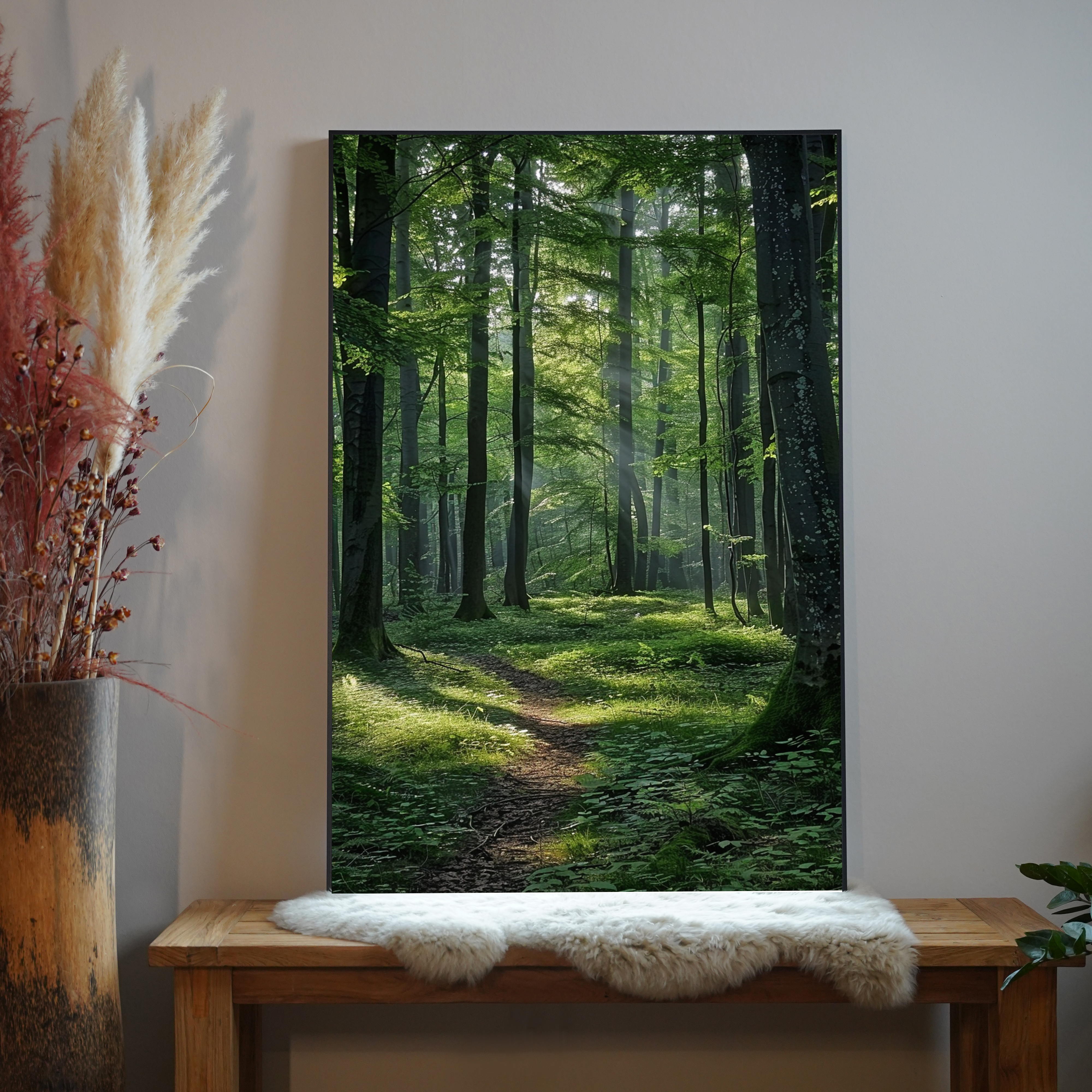 Wald mit Licheinstrahlung 2 | LED Bild