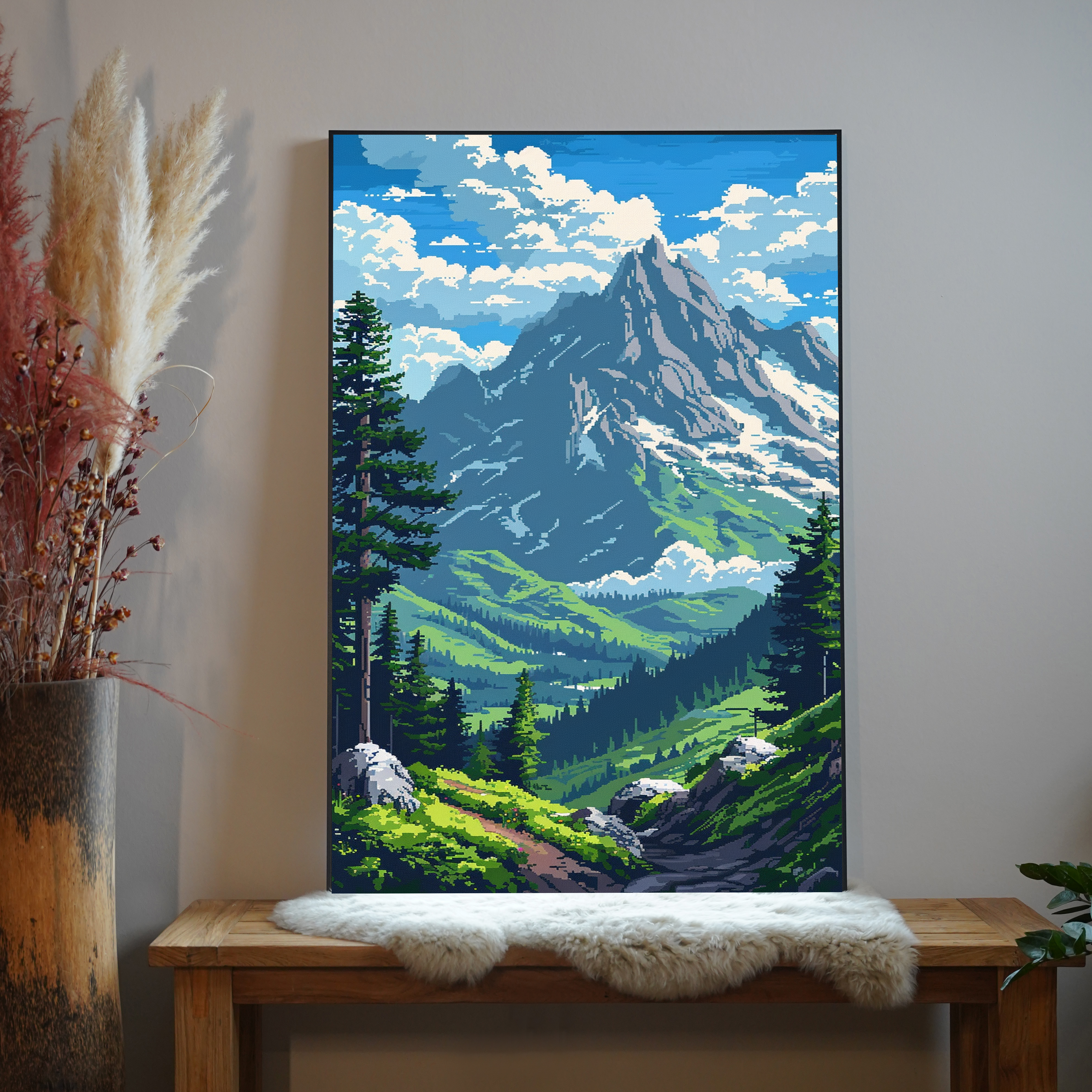 Alpen Illustriert 2 | LED Bild