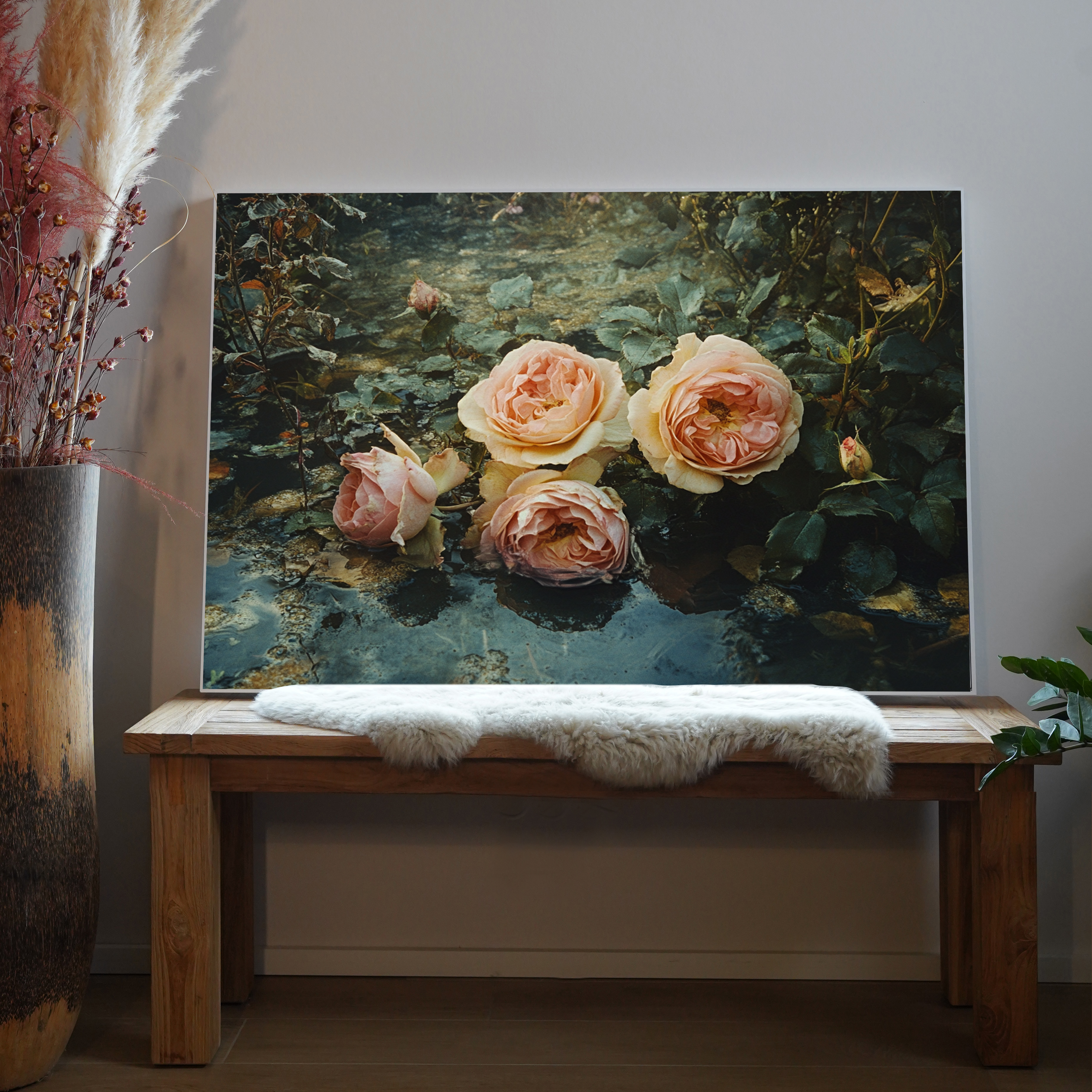 Rosenbusch Unterwasser | LED Bild