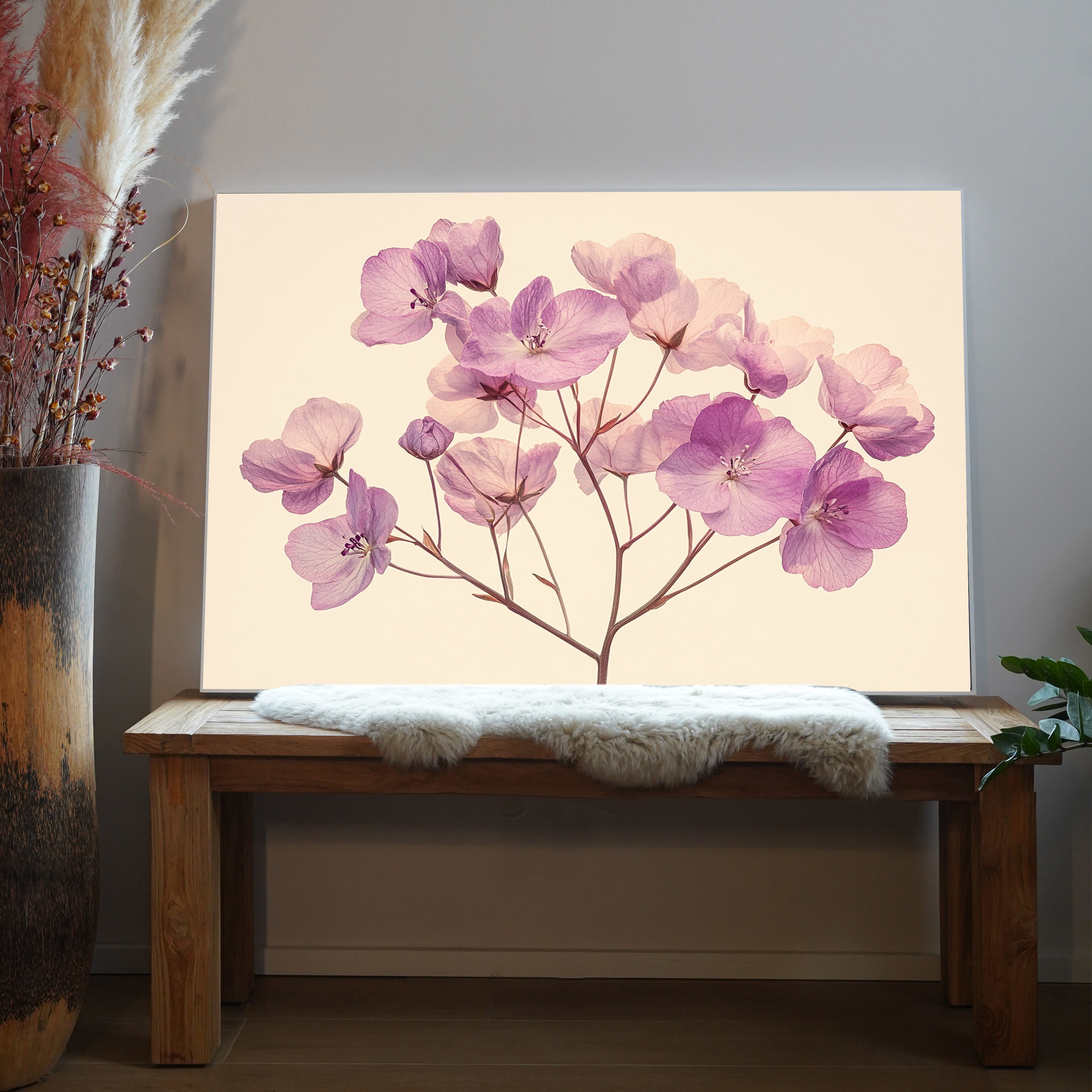 Lila Blumen ohne Hintergrund 1 | LED Bild