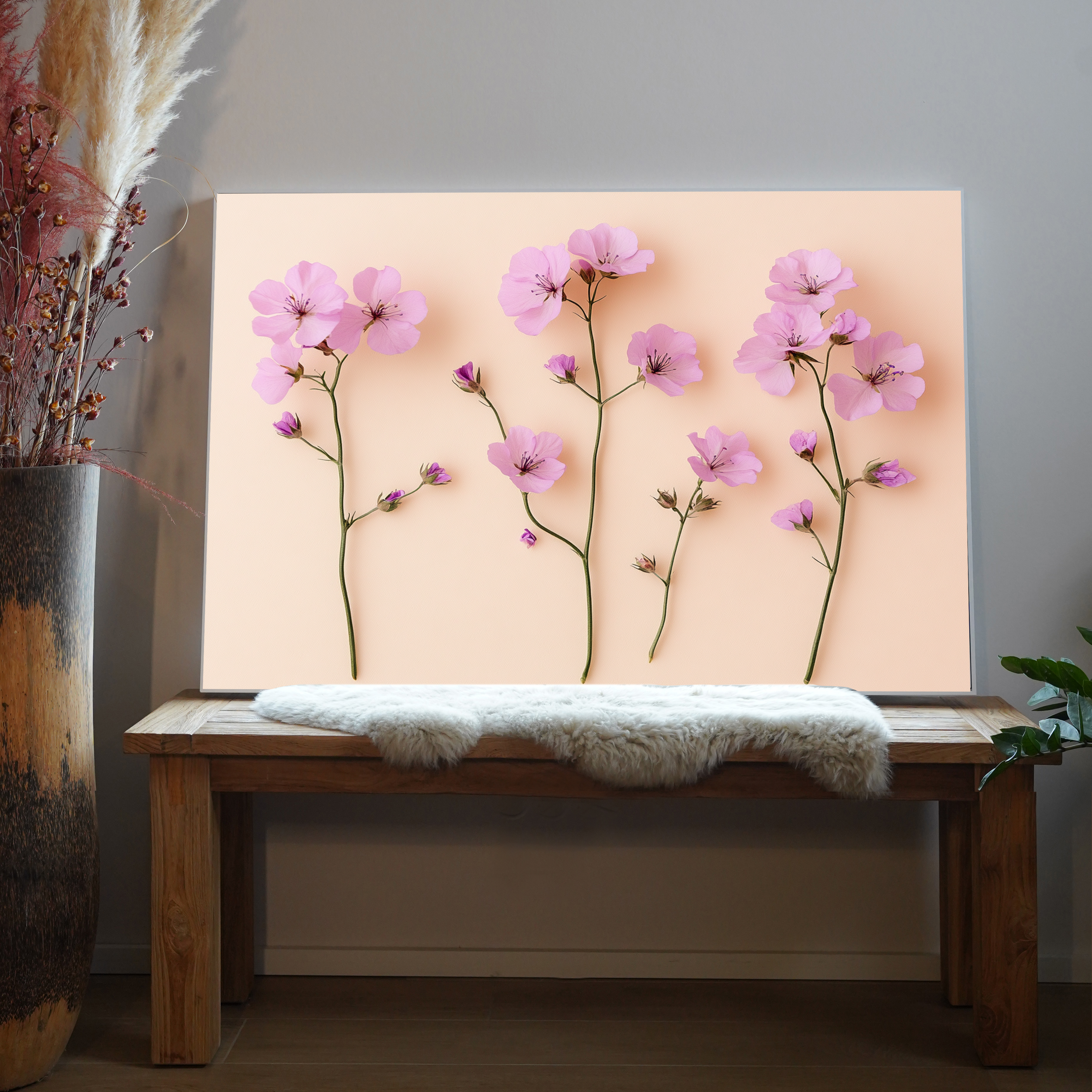 Lila Blumen ohne Hintergrund 2 | LED Bild