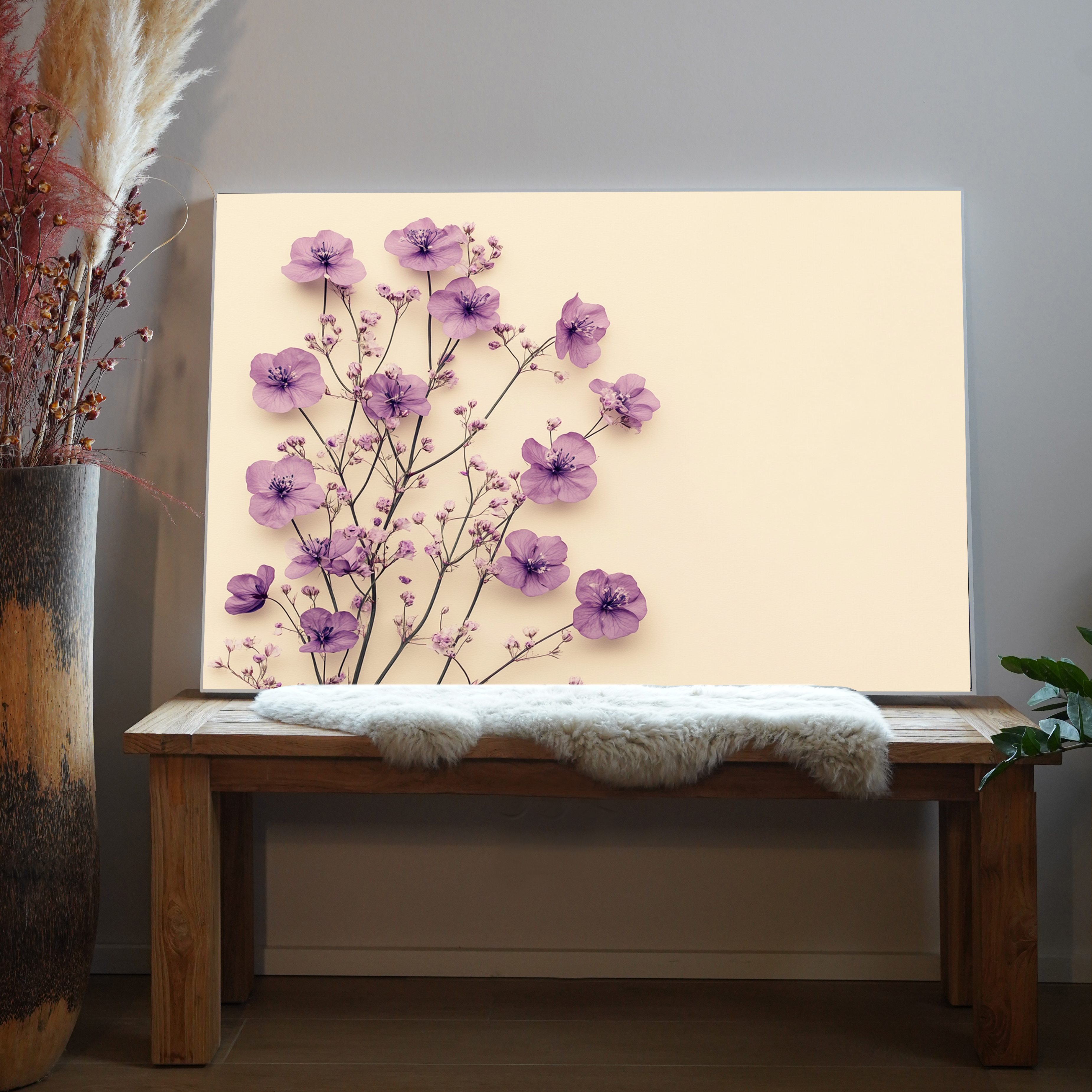 Lila Blumen ohne Hintergrund 3| LED Bild