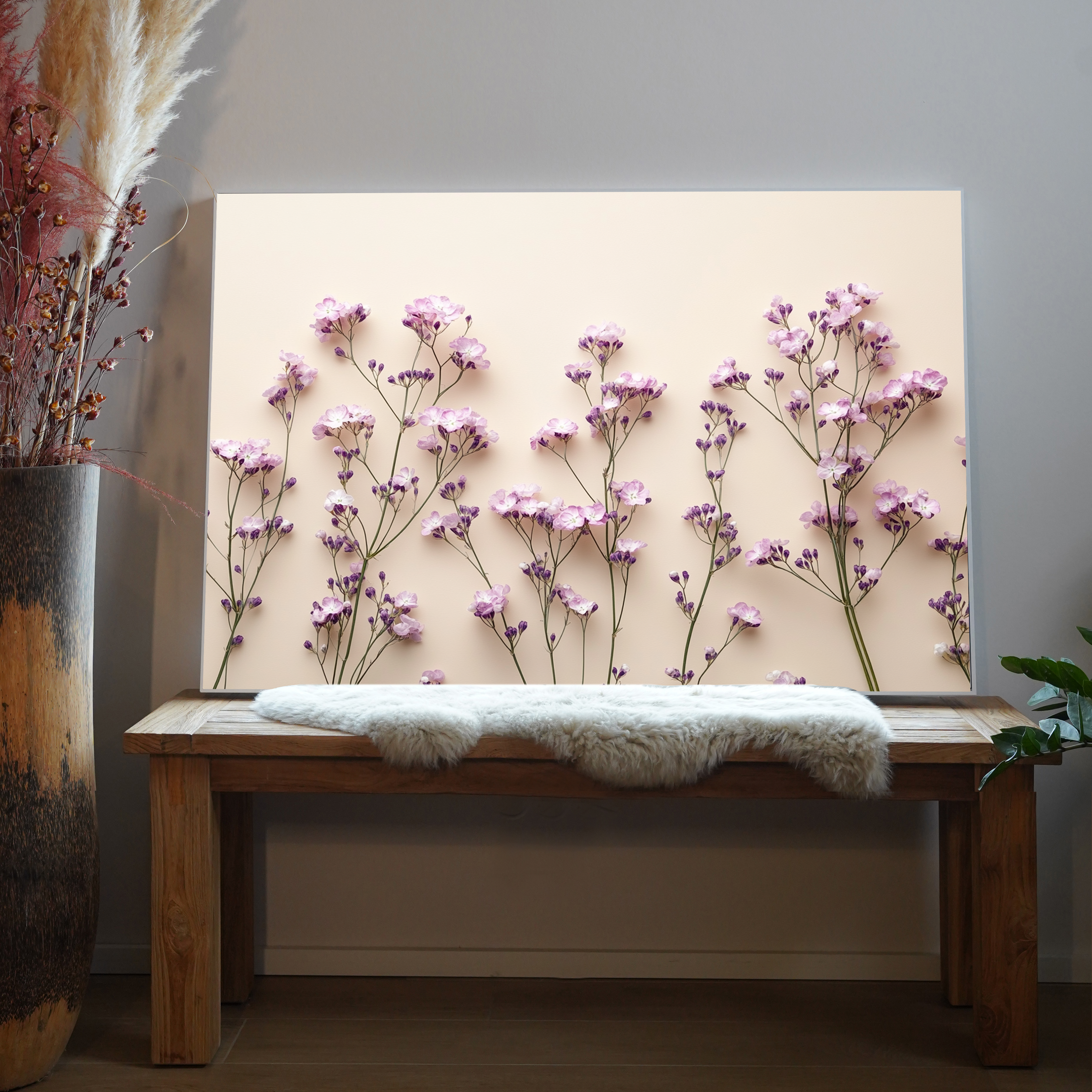 Lila Blumen ohne Hintergrund 4 | LED Bild