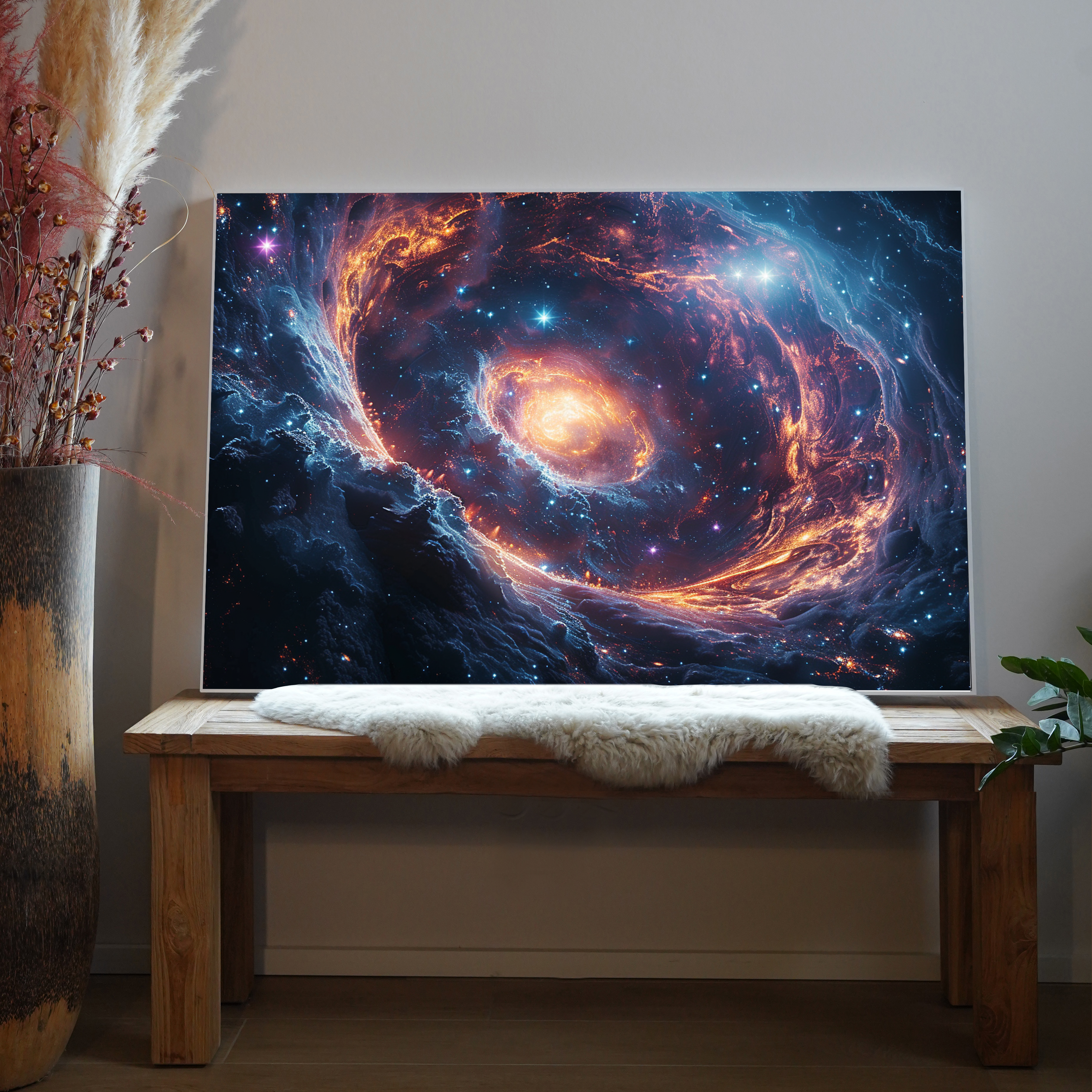 Mystisch Leuchtende Galaxie | LED Bild