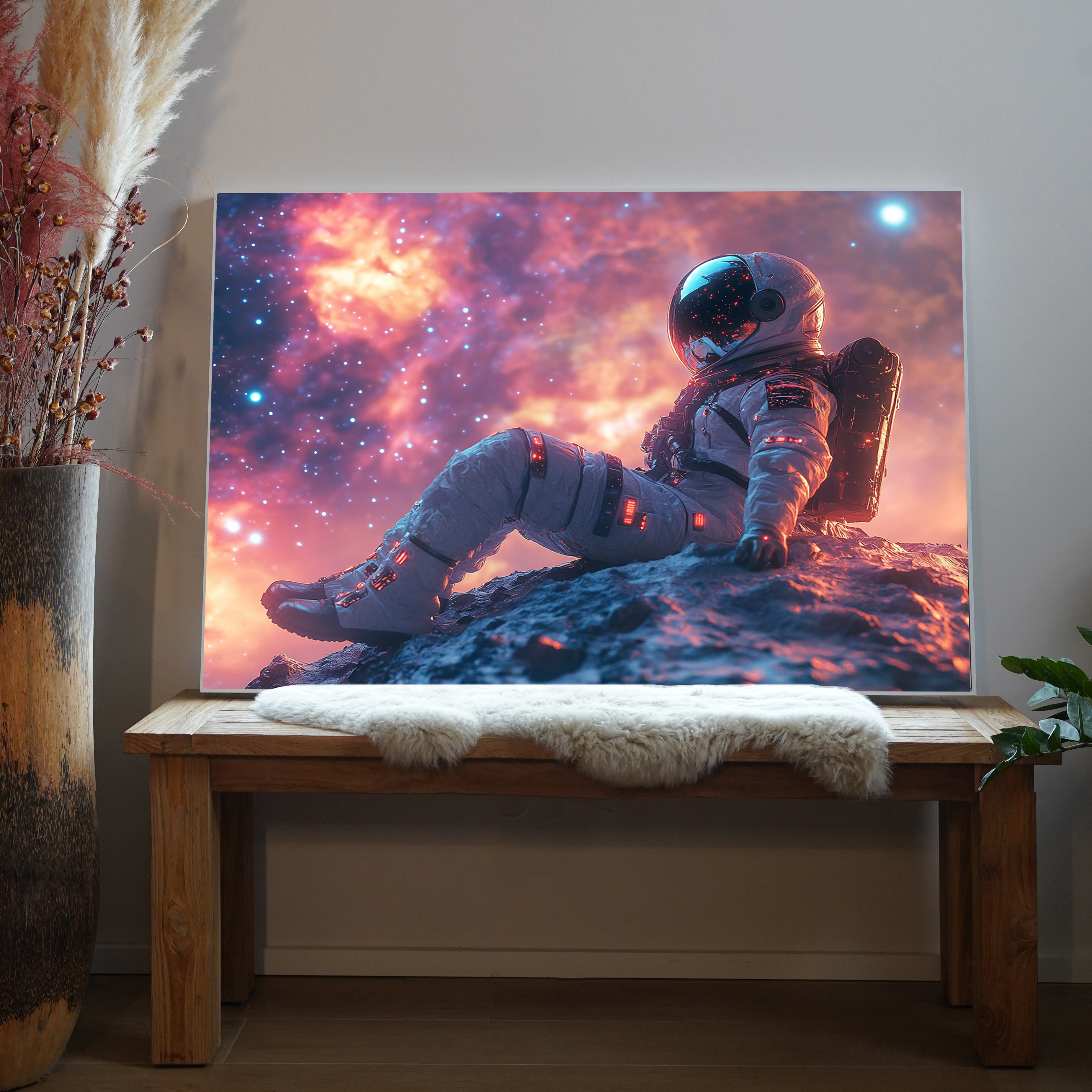Astronaut auf Planet 2 | LED Bild