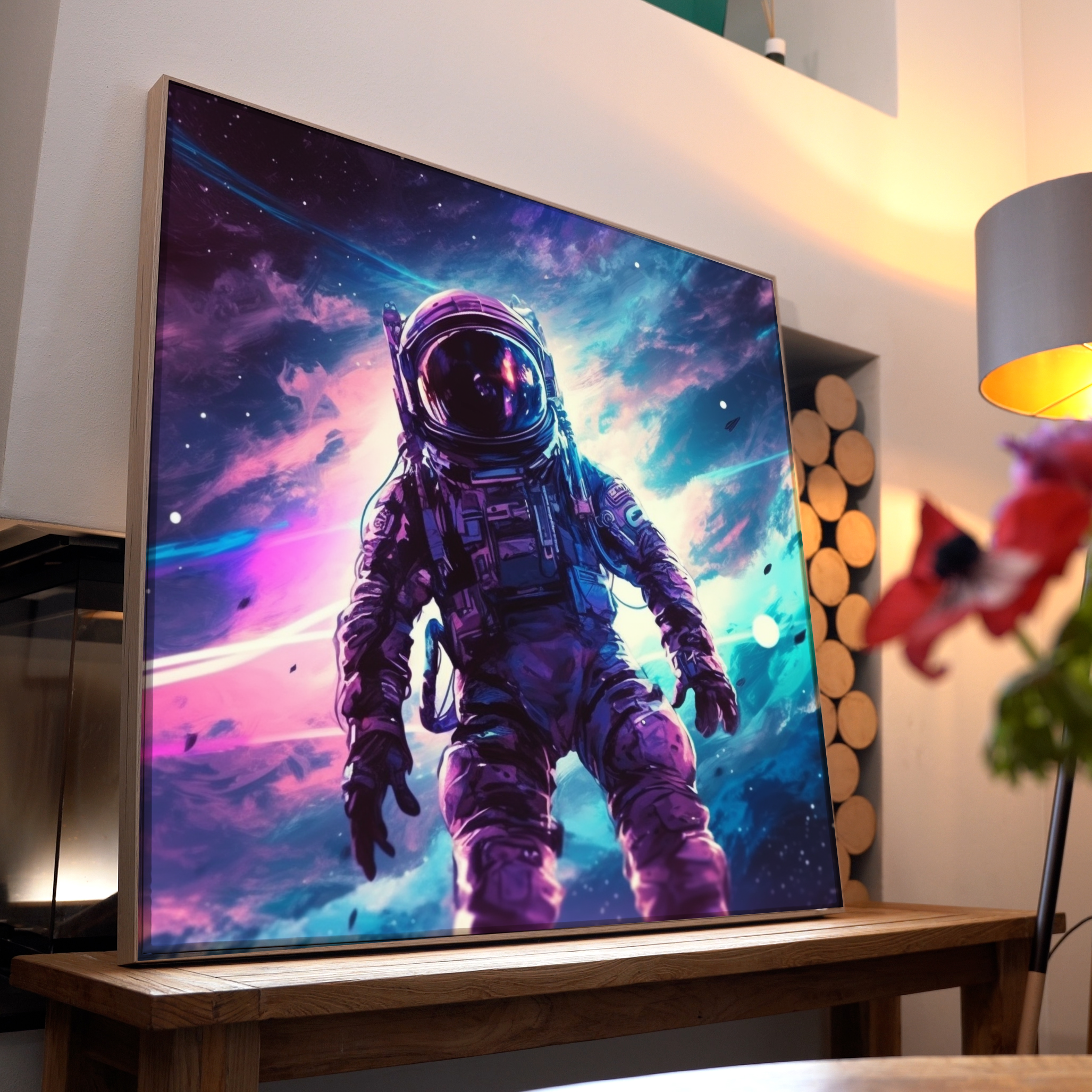 Astronaut Illustriert 2 | LED Bild