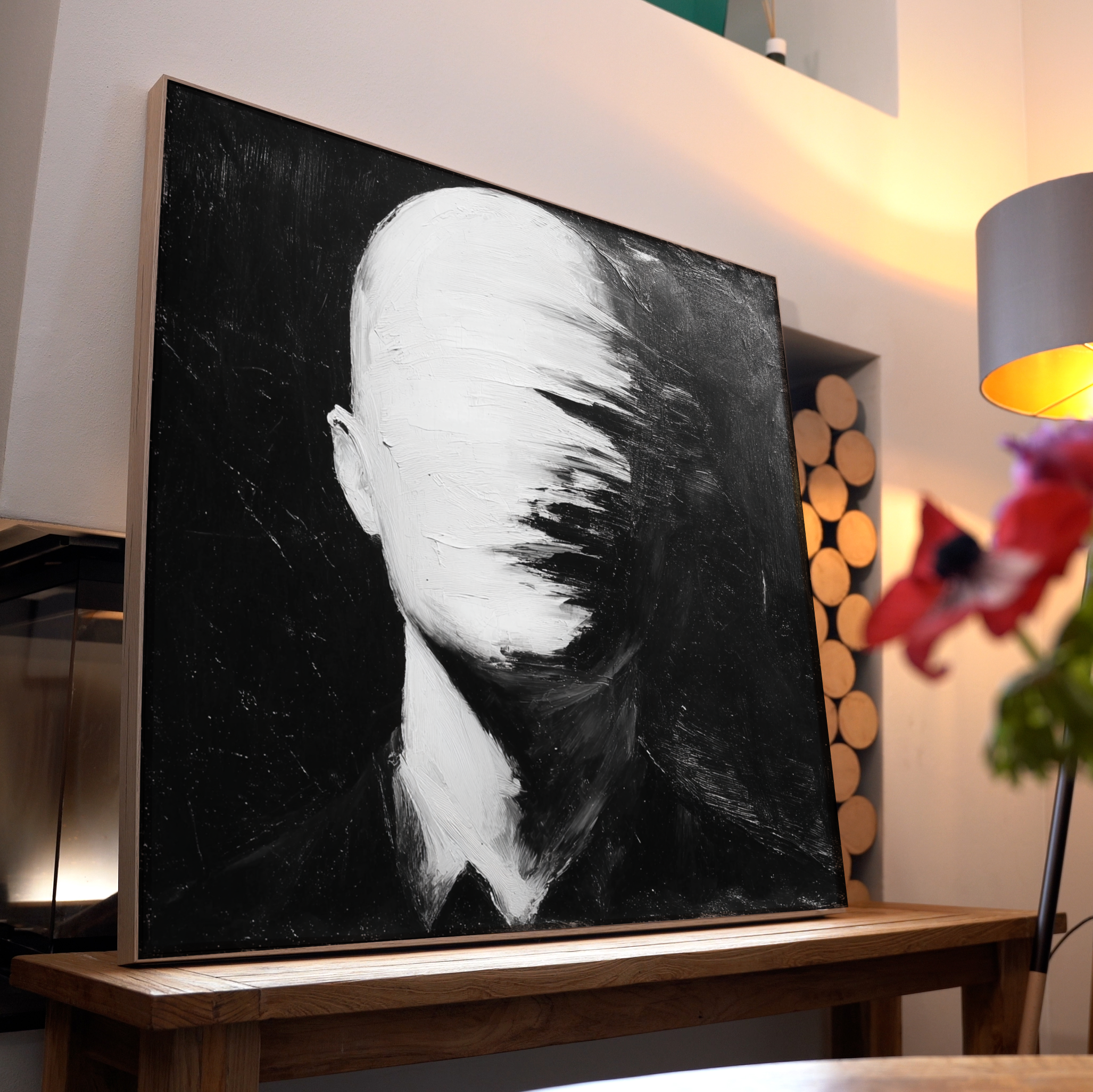 Verschmiertes Gesicht Abstrakt 1 | LED Bild