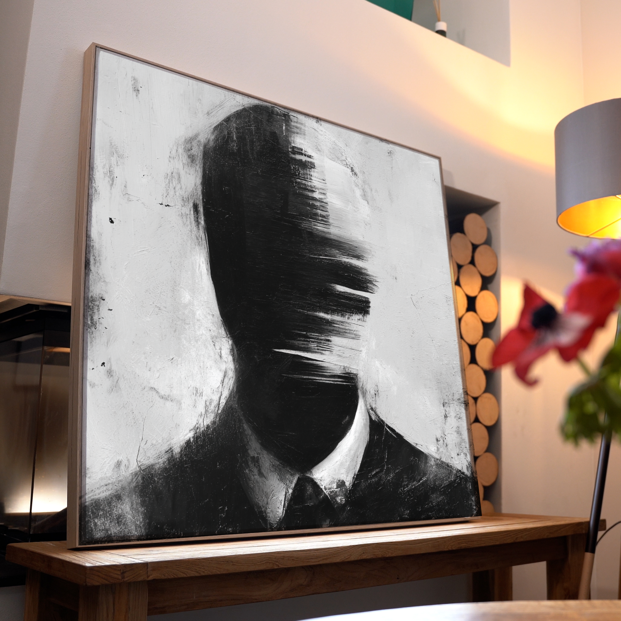 Verschmiertes Gesicht Abstrakt 2 | LED Bild