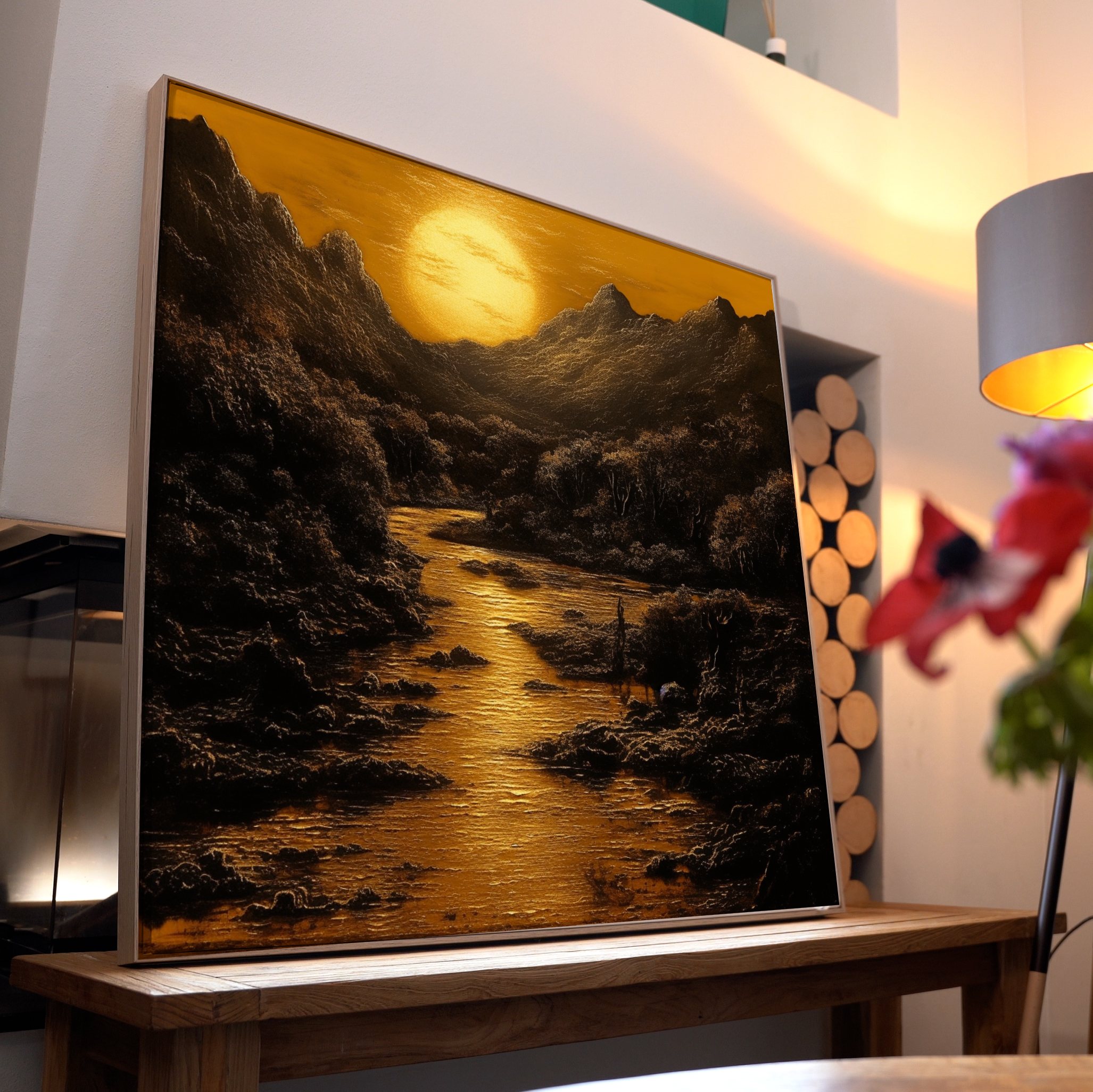 Fluss Gelblich 2 | LED Bild